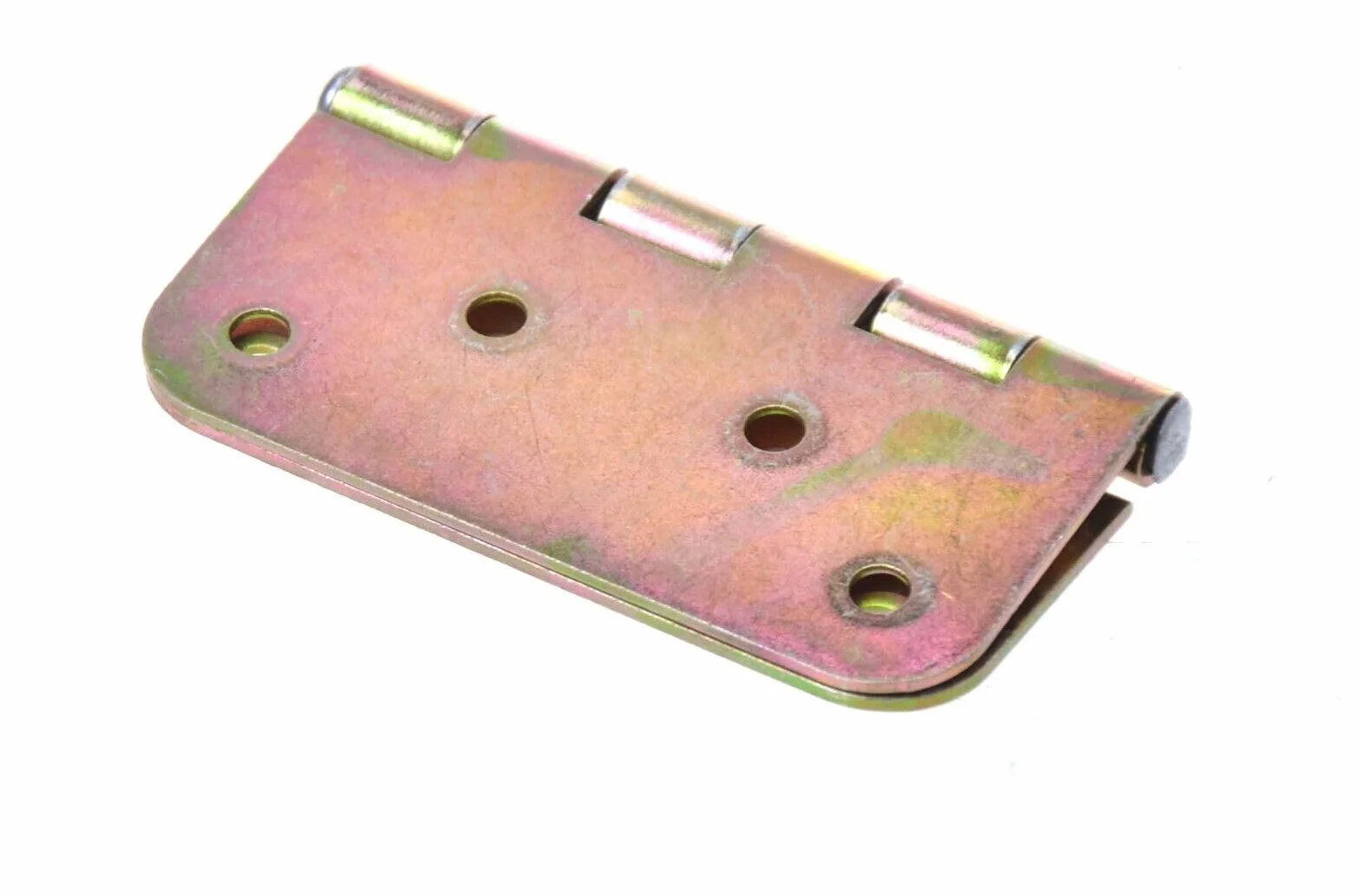 Lot de 2 charnières de porte roulées demi-largeur - Différentes tailles et quantités - Charnière pour meubles de maison (2 pièces, 80 x 80 mm)