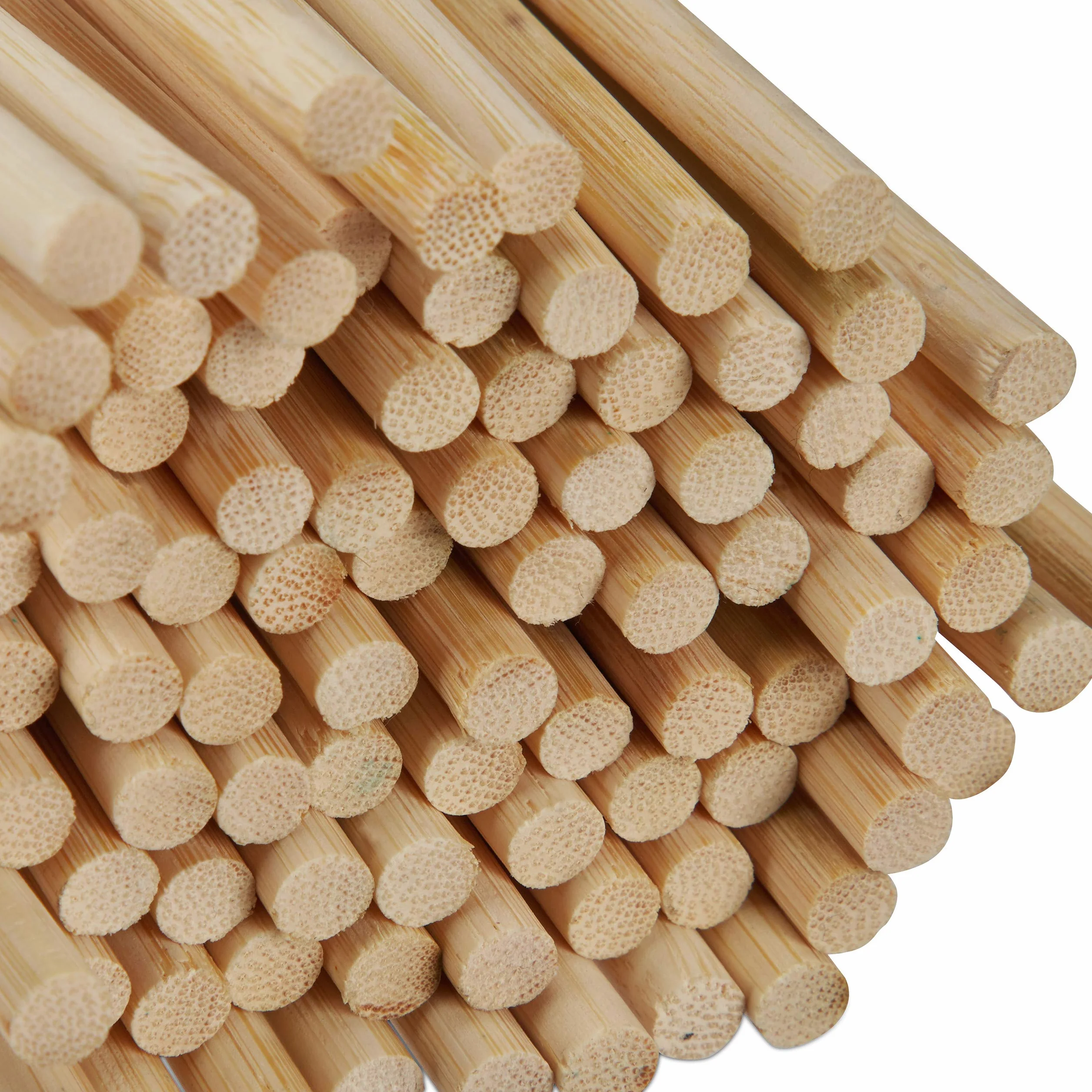 Relaxdays Piques Bois 40 cm Lot 300 Bambou Barbecue Brochettes Nature Ø 4 mm