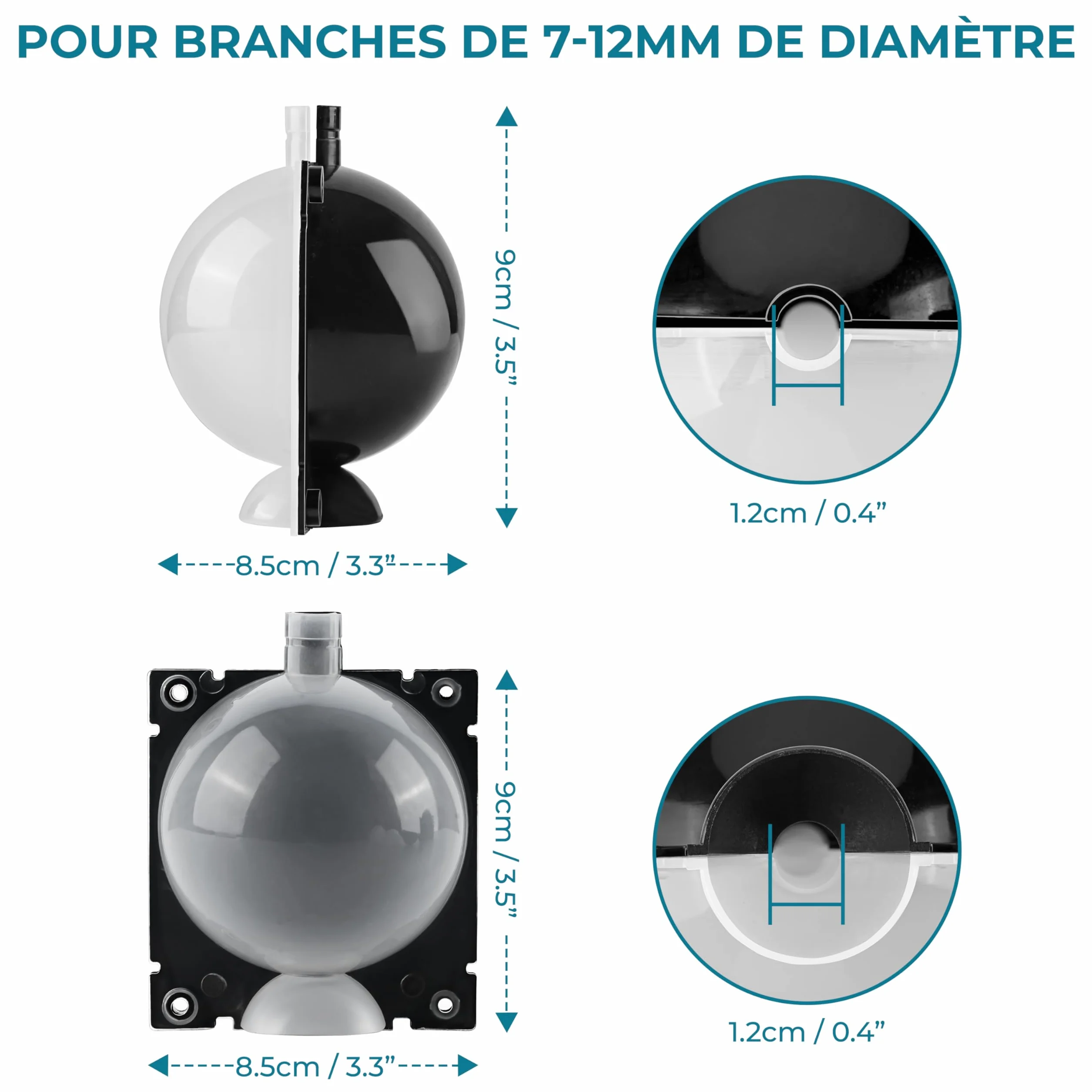 Kit de Marcottage Aérien Lot de 10 - Boule de Bouturage Haute Pression avec Colliers de Serrage pour Clonage Arbres Plantes