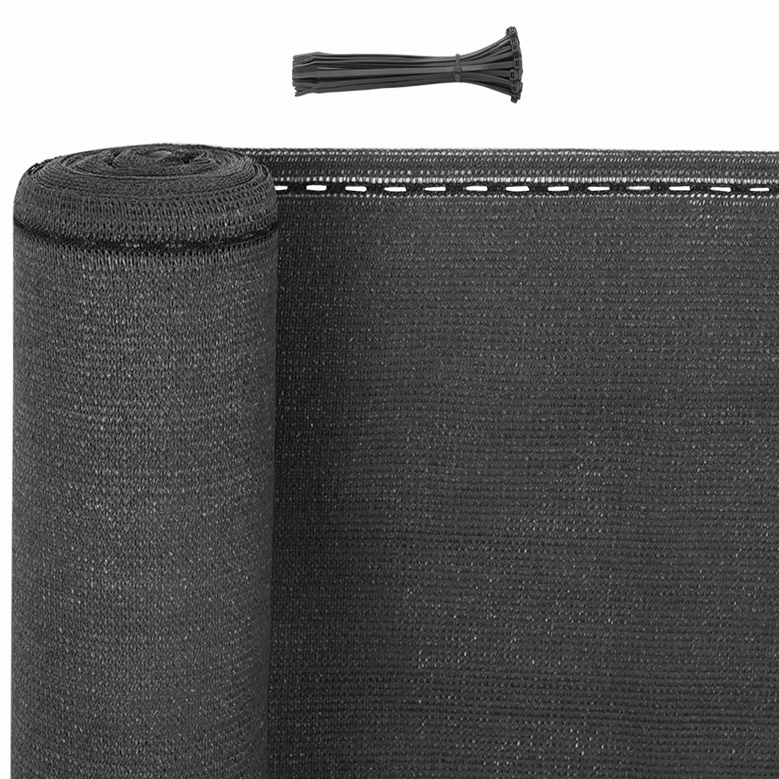 WOLTU Filet d'Ombrage HDPE 180 g/m² 1x10m Anthracite Brise-Vue Extérieur