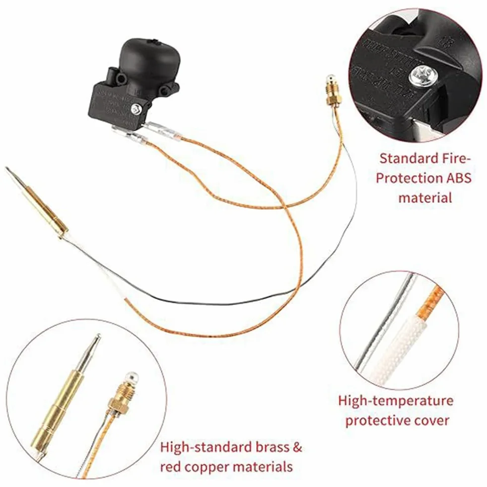 Thermocouple et Interrupteur D'Inclinaison pour Chauffage Terrasse au Gaz Extérieur - Kit Réparation