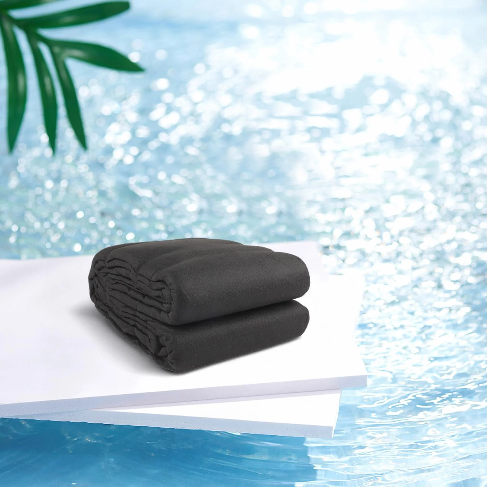 Tapis de piscine rond 12ft pour piscine hors sol extérieur
