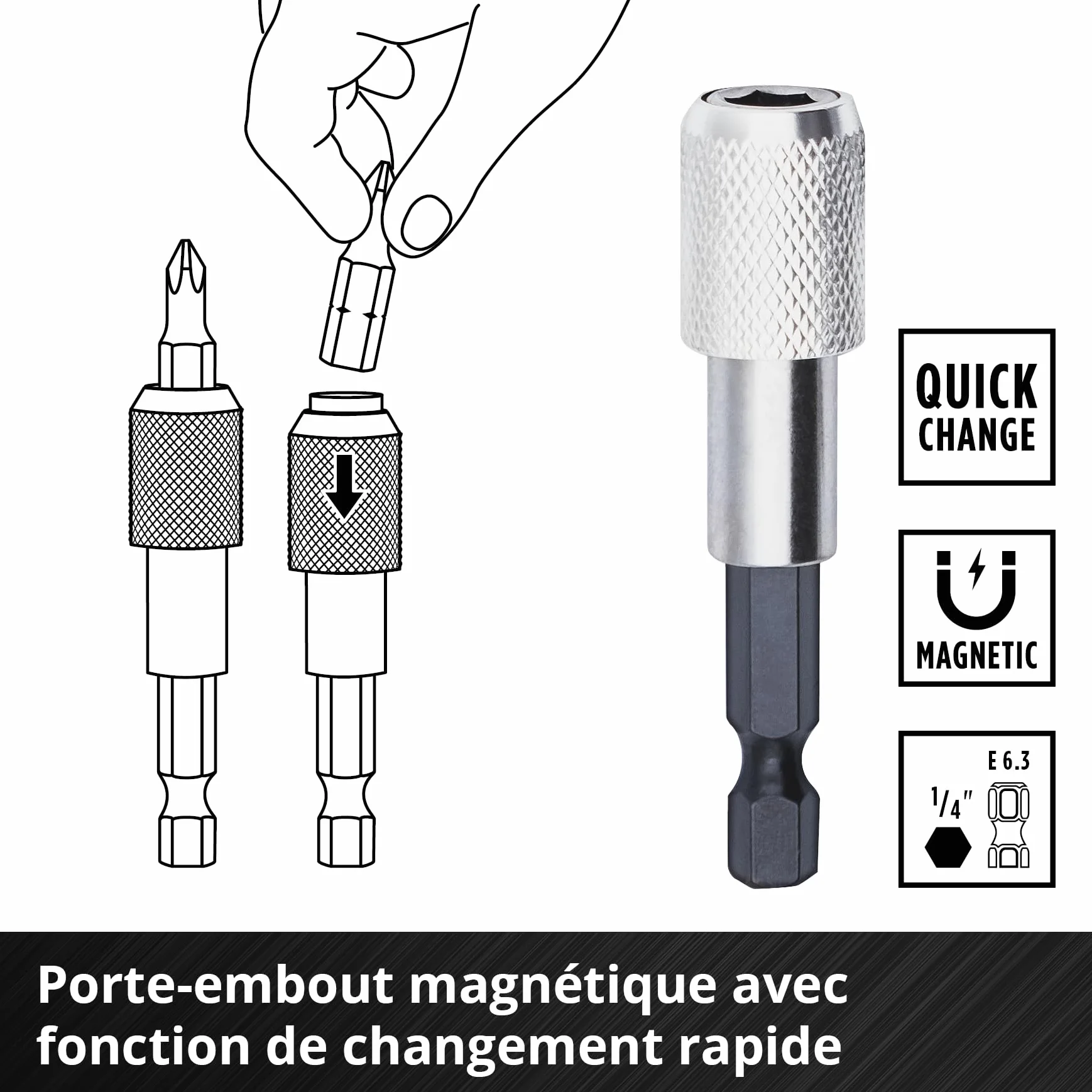 Original Einhell XL-CASE 95 pcs. set d'embouts et de forets