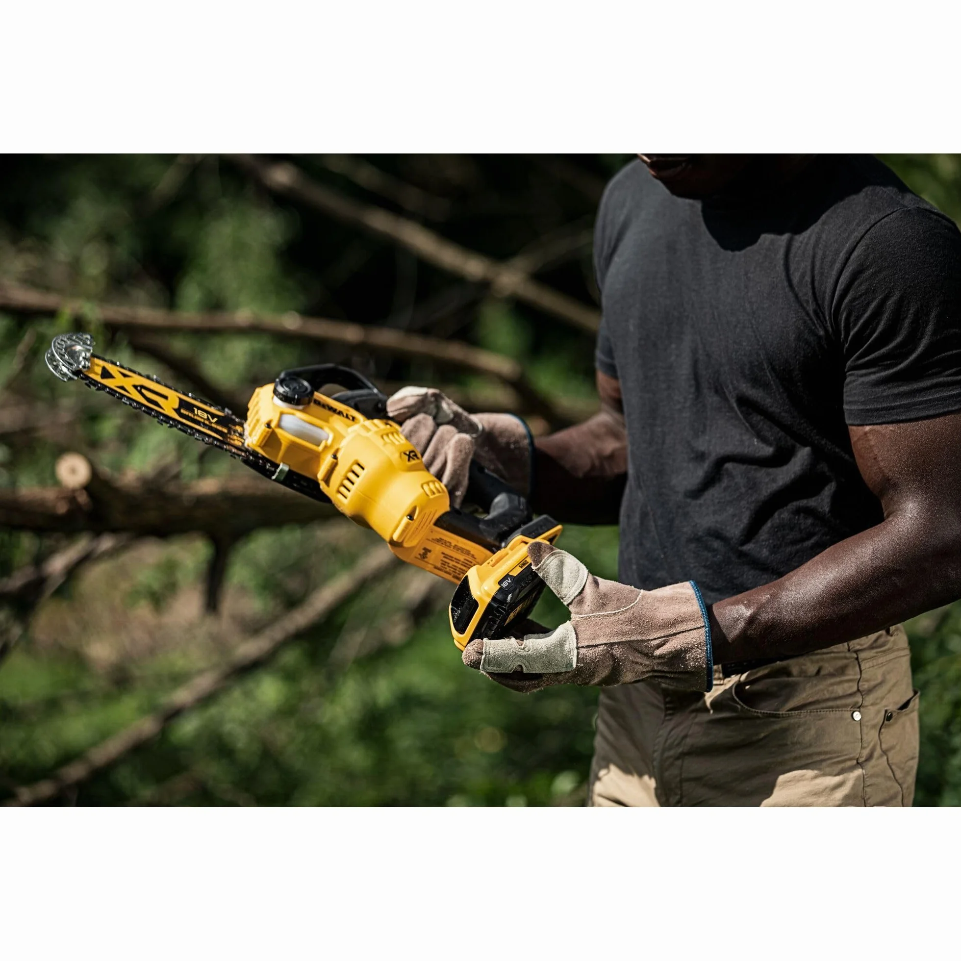 DEWALT- Tronçonneuse élagueuse XR 18V 20cm, Outil seul, DCMPS520N-XJ