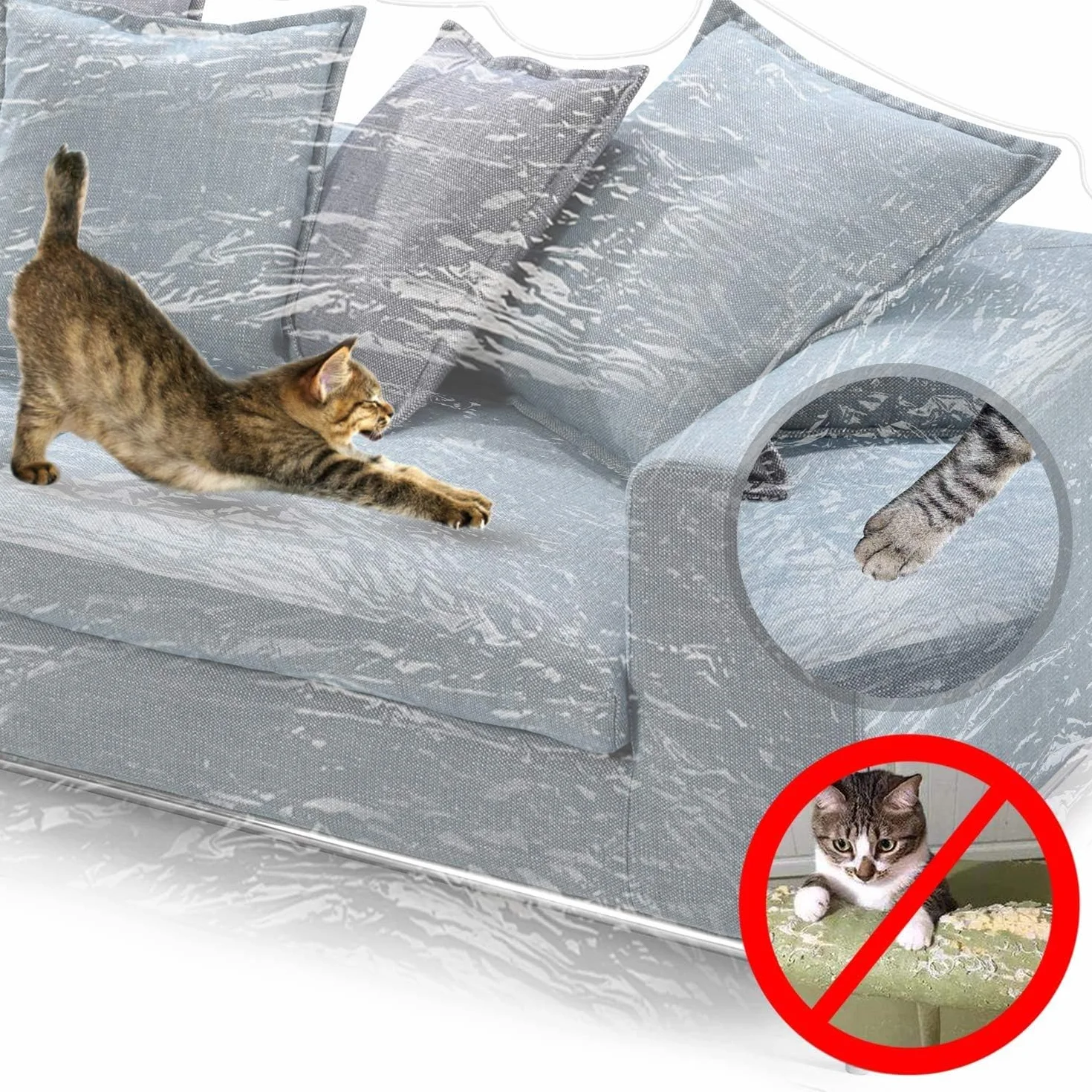 KEBE Housse de canapé imperméable antiraieures antidérapante pour animaux