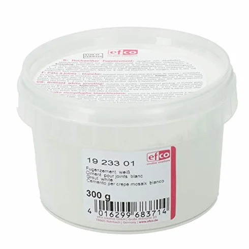 Artif Lot de 600g Ciment Blanc pour Joints de mosaïc, 2X Pots de 300 g, Poudre à Joints carrelage, mosaique