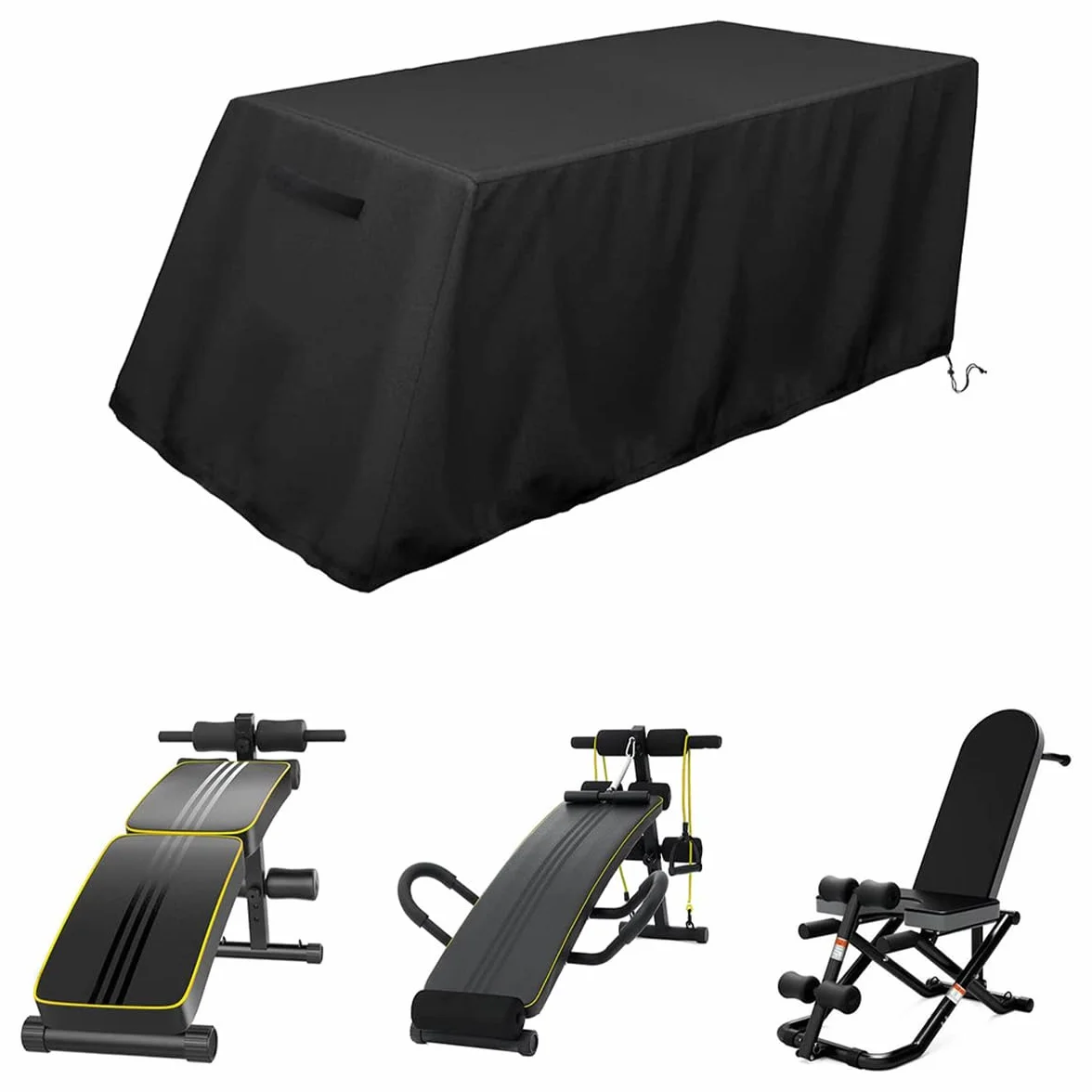 Housse de Banc de Musculation 152 x 46 x 54 cm Anti-poussière Protection