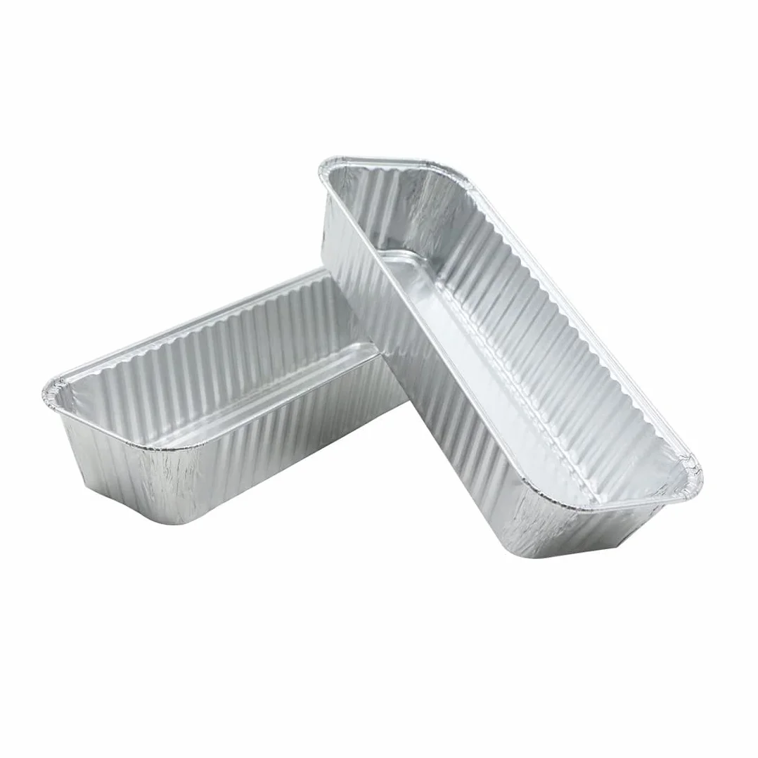 Barquettes Aluminium Barbecue Lot de 25 21,5 x 7,8 x 4,3 cm Ramequins Aluminium pour Cuisine