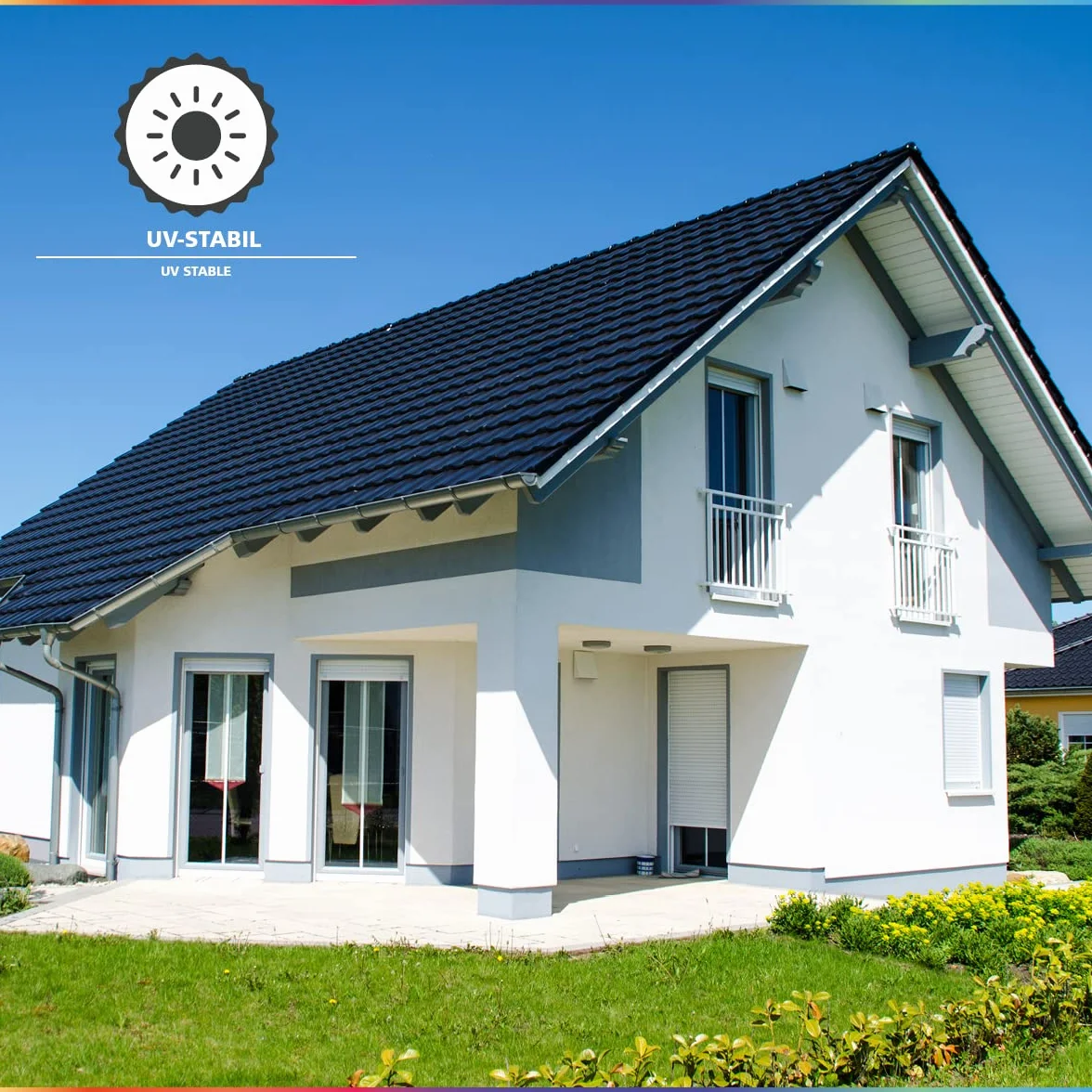myPaint Peinture Façade & Toiture 5L – Gris Anthracite – Peinture Extérieure Haute Opacité | Résistante aux Intempéries & Imperméable | Idéale pour Tuiles, Crépi, Béton & Maçonnerie