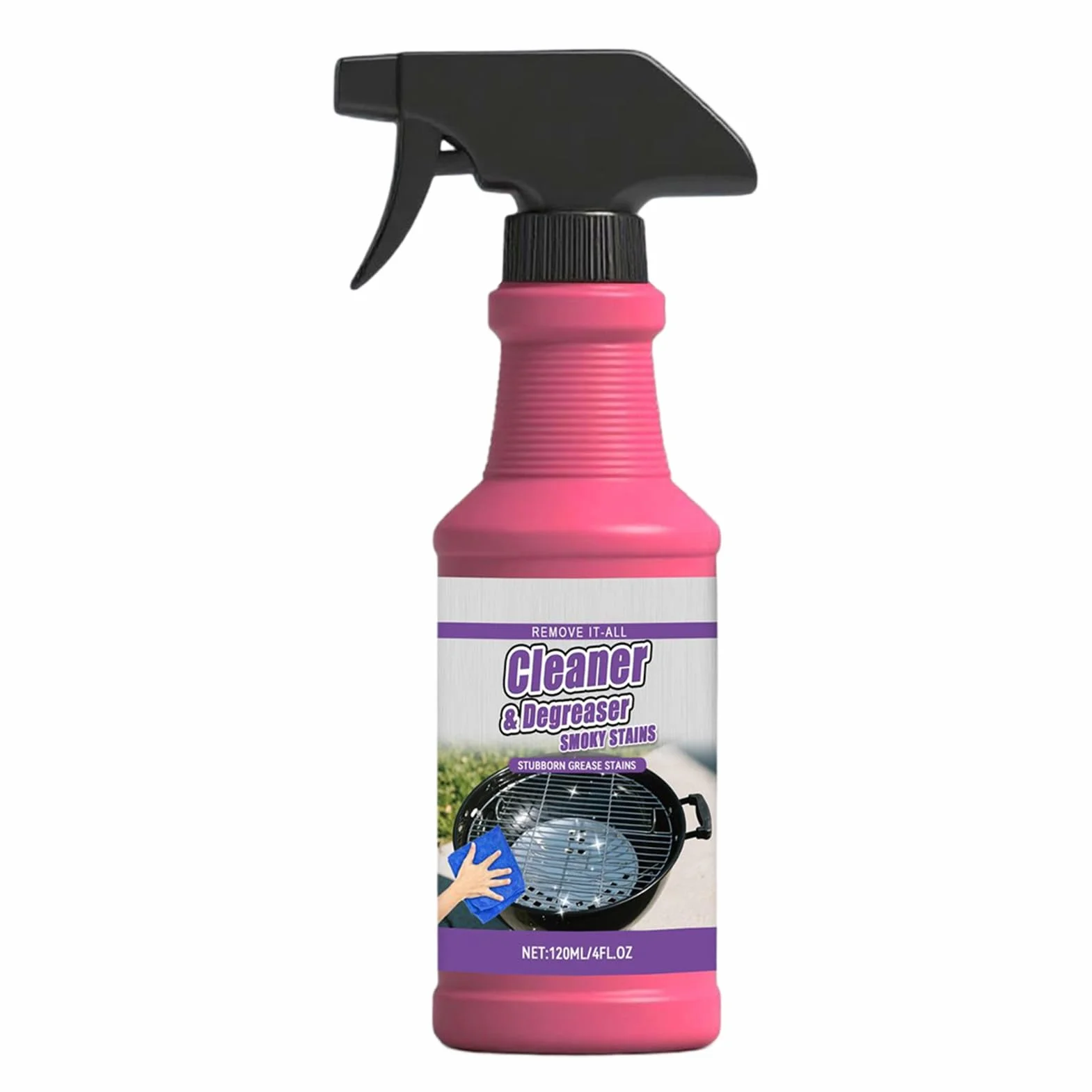Spray Dégrasseur pour Gril 120ml Dégraissant Barbecue Grilles de Cuisson Nettoyant Four