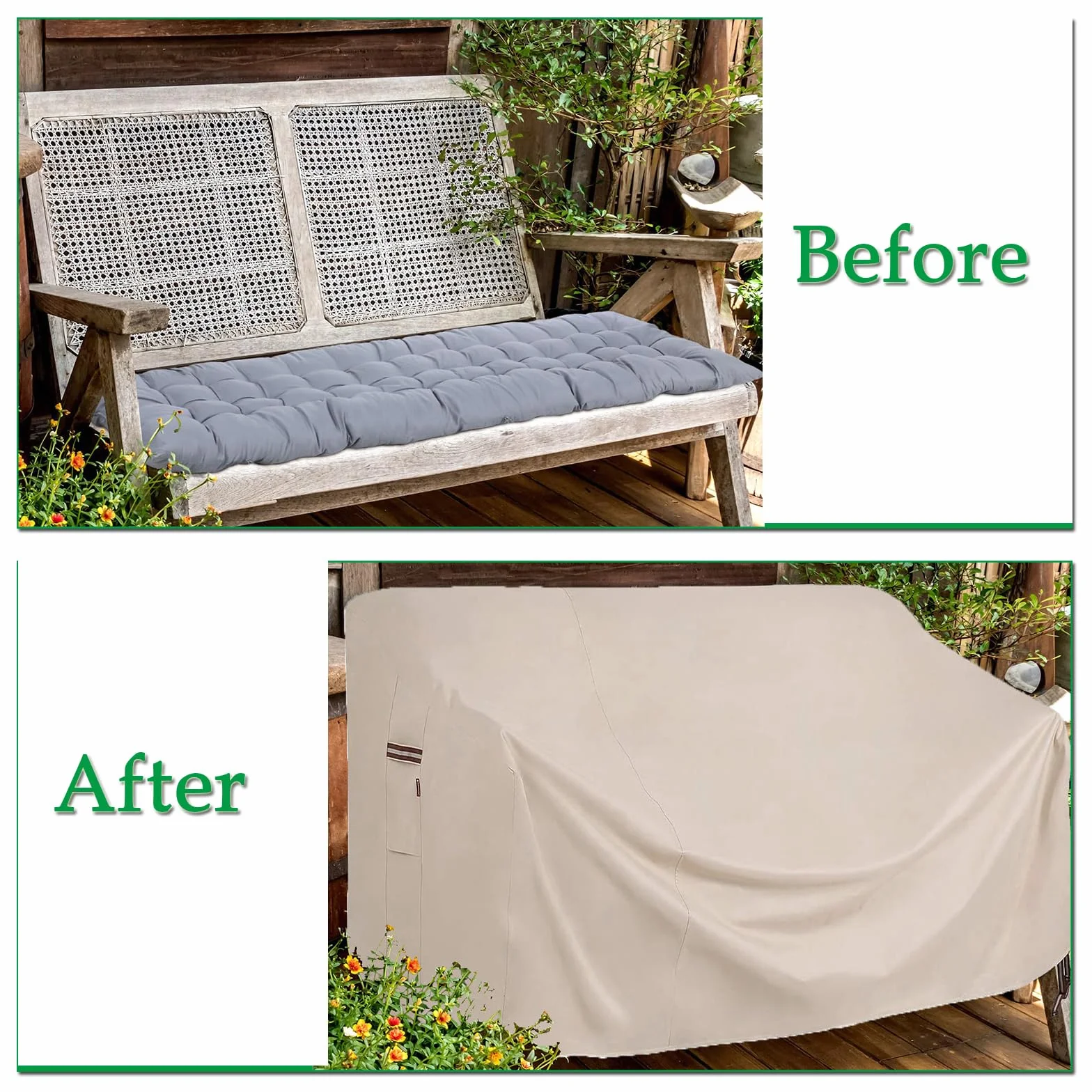 Housse Canapé Extérieur 3 Places 137x96x73/50cm 600D Oxford Jardin