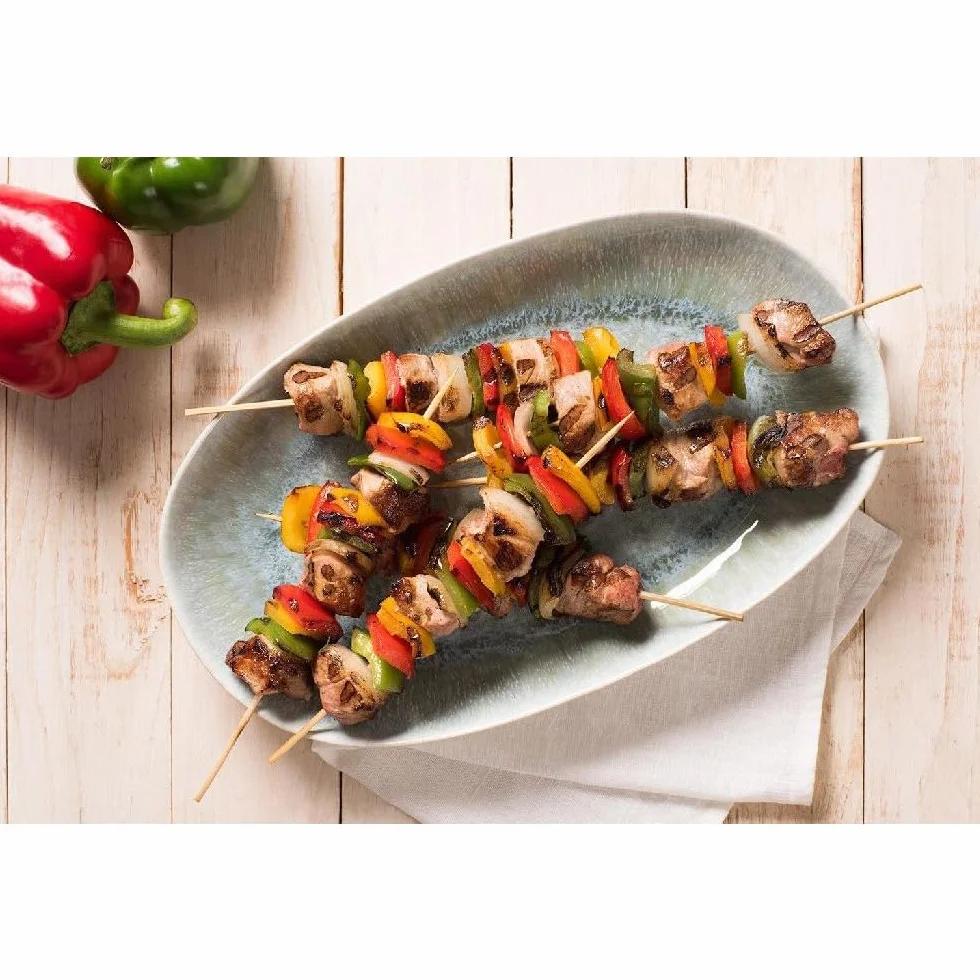Pics à Brochettes en Bois 100 Pièces 25cm - Lot de 100 pour Barbecue, Fruits, Légumes