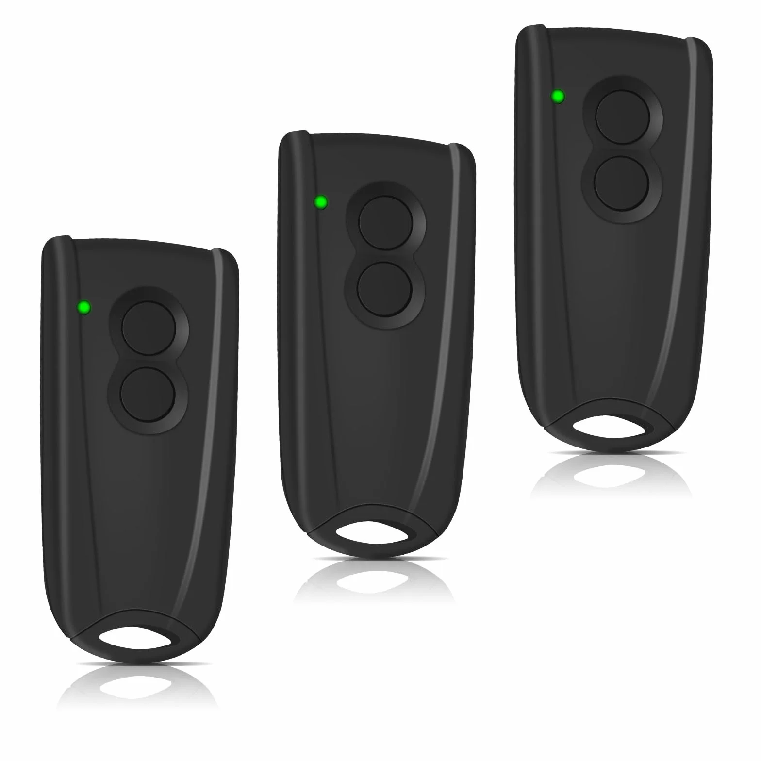Lot de 3 émetteurs portatifs de rechange pour EcoStar RSC2 433, télécommande d'ouverture de porte de garage 433,92 MHz, 4 canaux, compatible avec Hormann EcoStar Liftronic 500/700/800, Portronic D2500