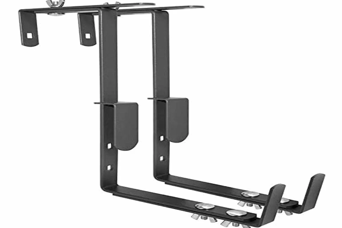 Lot Supports jardinières Fer Plat Ergonomique 16-26 cm Anthracite