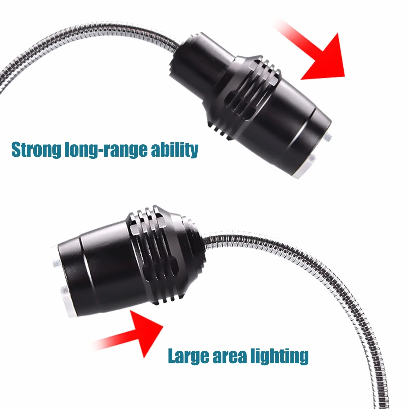 Lampe de Barbecue Magnétique LED avec Col Flexible, Éclairage pour Grill BBQ, Accessoires Camping Extérieur