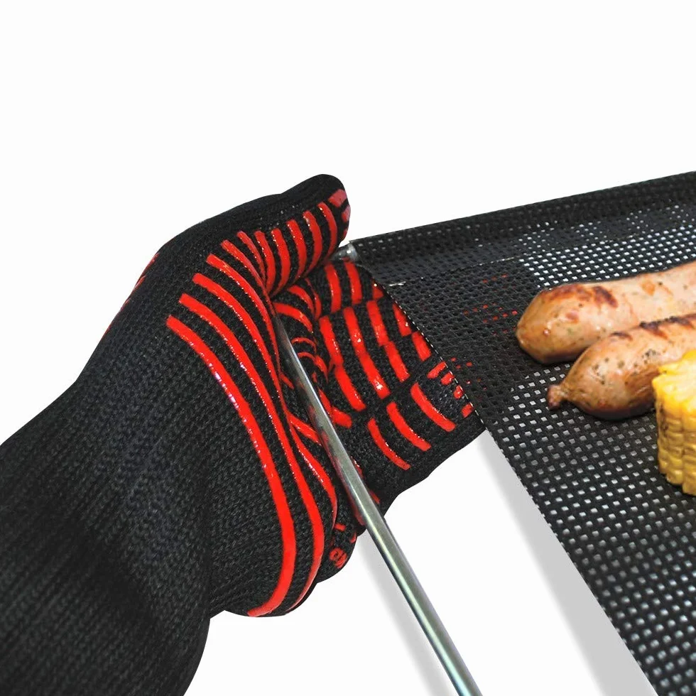 Gants de Barbecue Professionnels Résistants à 250°C pour Cuisine et Four
