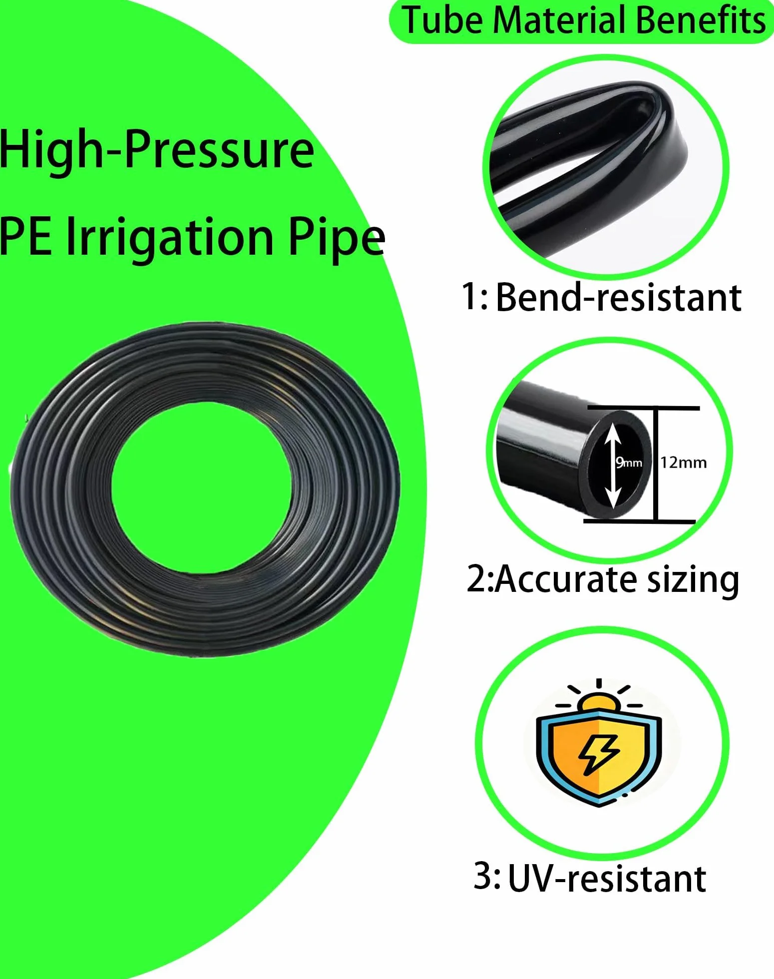 Système d'Irrigation Goutte-à-Goutte Arrosage Automatique Jardin Buse Brumisatrice Réglable 360° Tête Arroseur Rotative Haut Débit