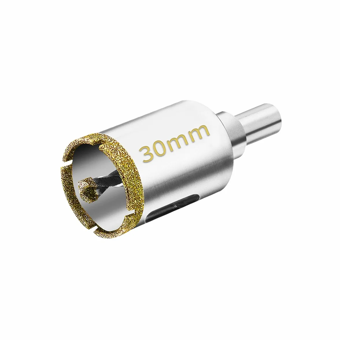 Meccion 30mm Scie Cloche Diamantée avec Mèche Pilote, Foret Trépan Diamant pour Carrelage, Porcelaine, Verre, Marbre et Céramique