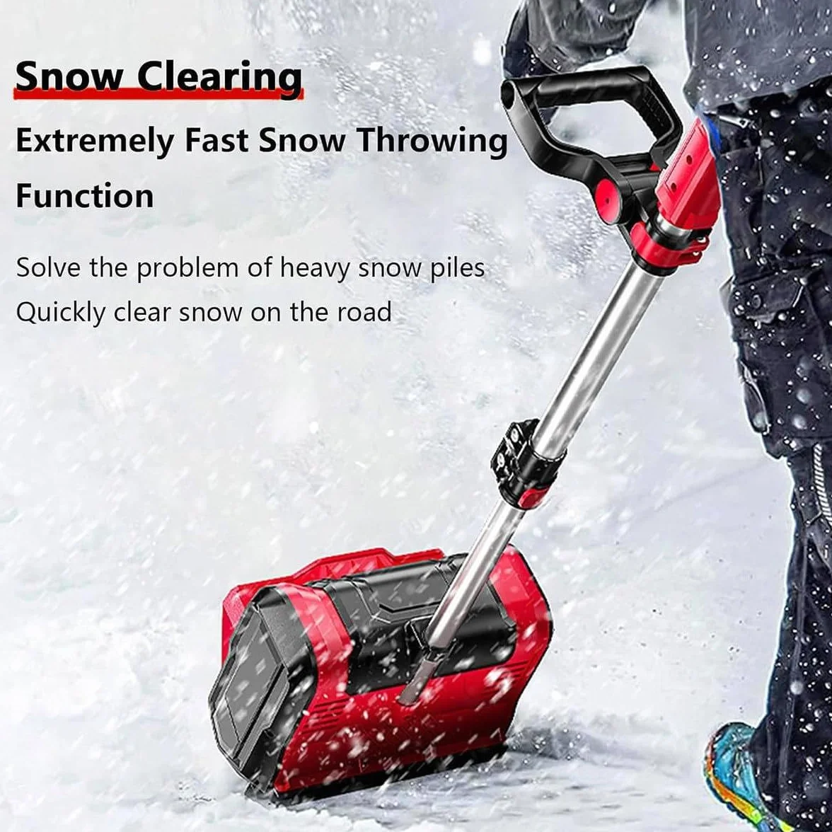 Souffleuse à Neige 1200W sans Fil 20V Batterie, Largeur 32cm, Hauteur 16cm, Distance 8m
