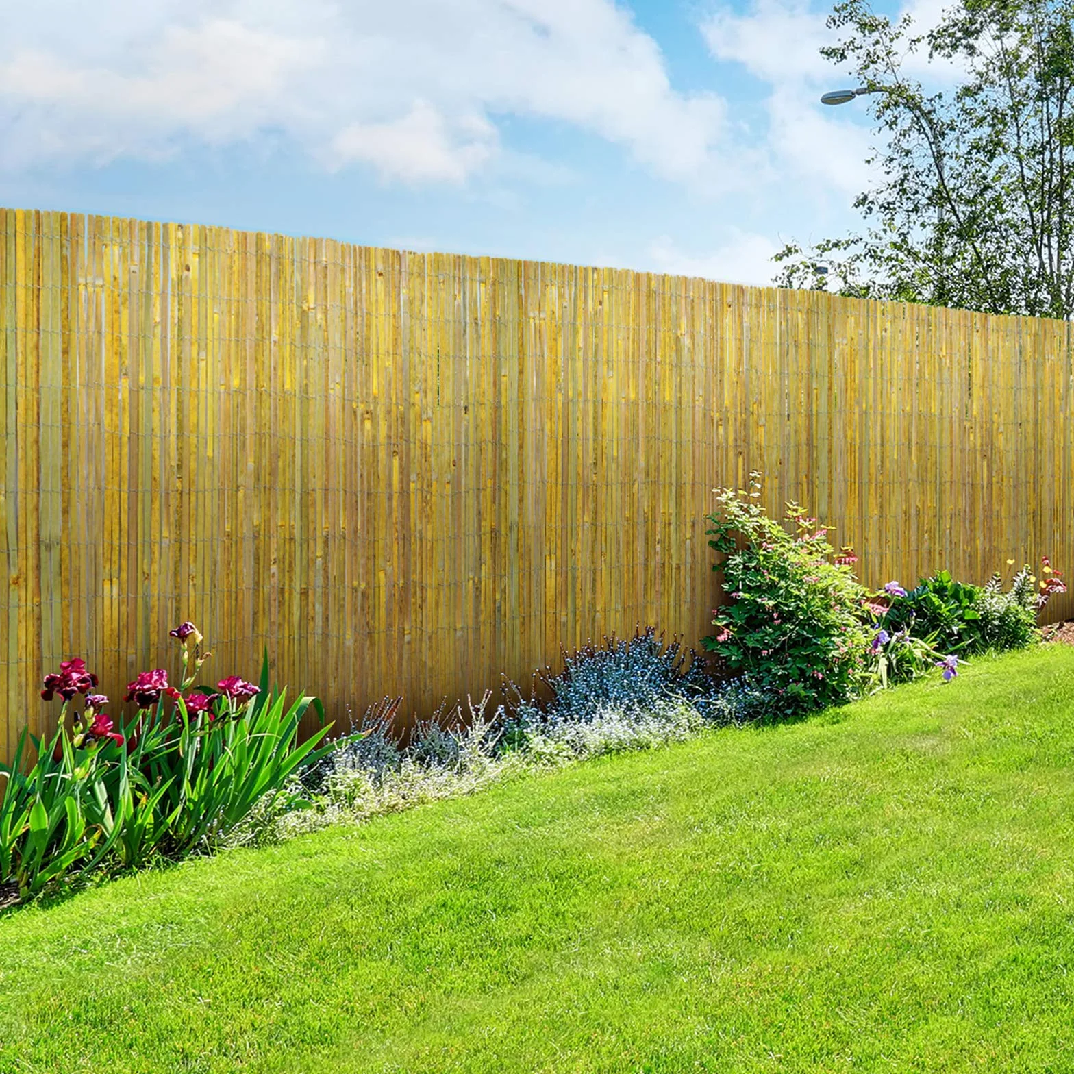 Canisse en Bambou 200x300cm Brise-Vue Jardin Résistant aux UV 100% Naturel