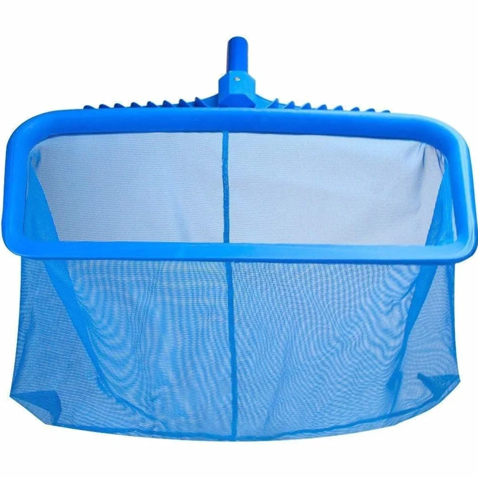 Epuisette de Fond de Grande Capacité pour Piscine Bleu