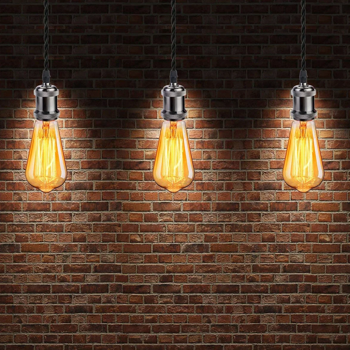 GreenSun Câble Electrique Textile 10M - Rétro Corde de chanvre tressé torsadée Câble 2x0,75 mm², 2 fils torsadés toronnés，pour DIY Pendentif Lampe, Noir