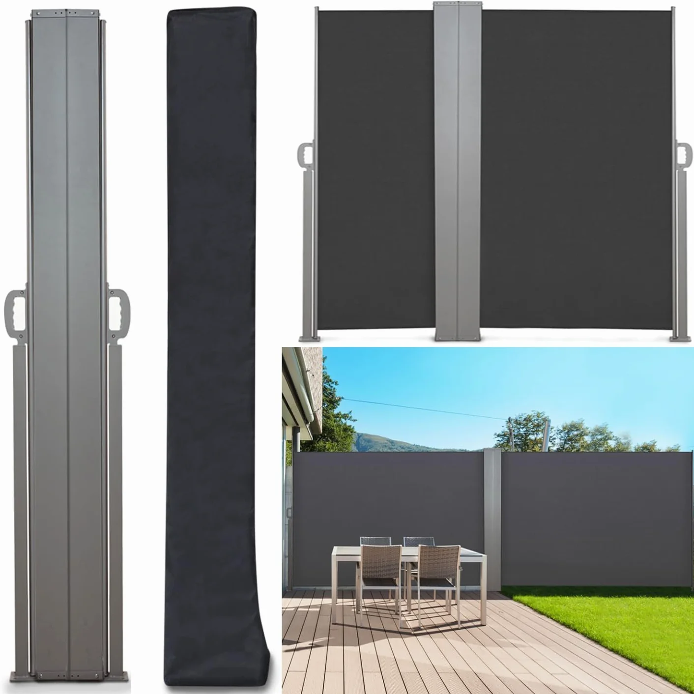 Housse de Protection pour Paravent Extérieur Double