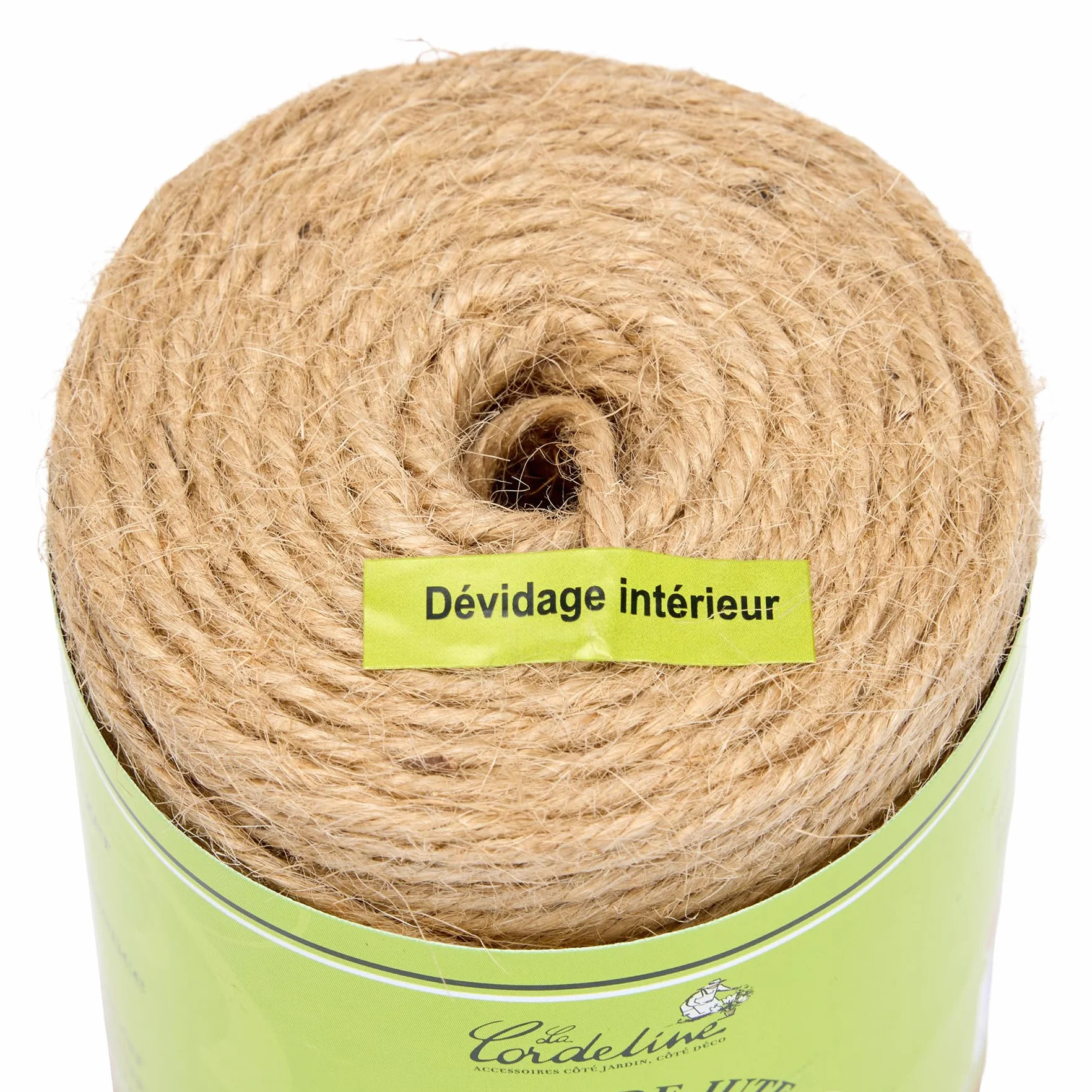 La Cordeline Ficelle de Jute 3mm 100 Mètres, Corde 100% Naturelle en Bobine pour Jardinage et Décoration, Brun