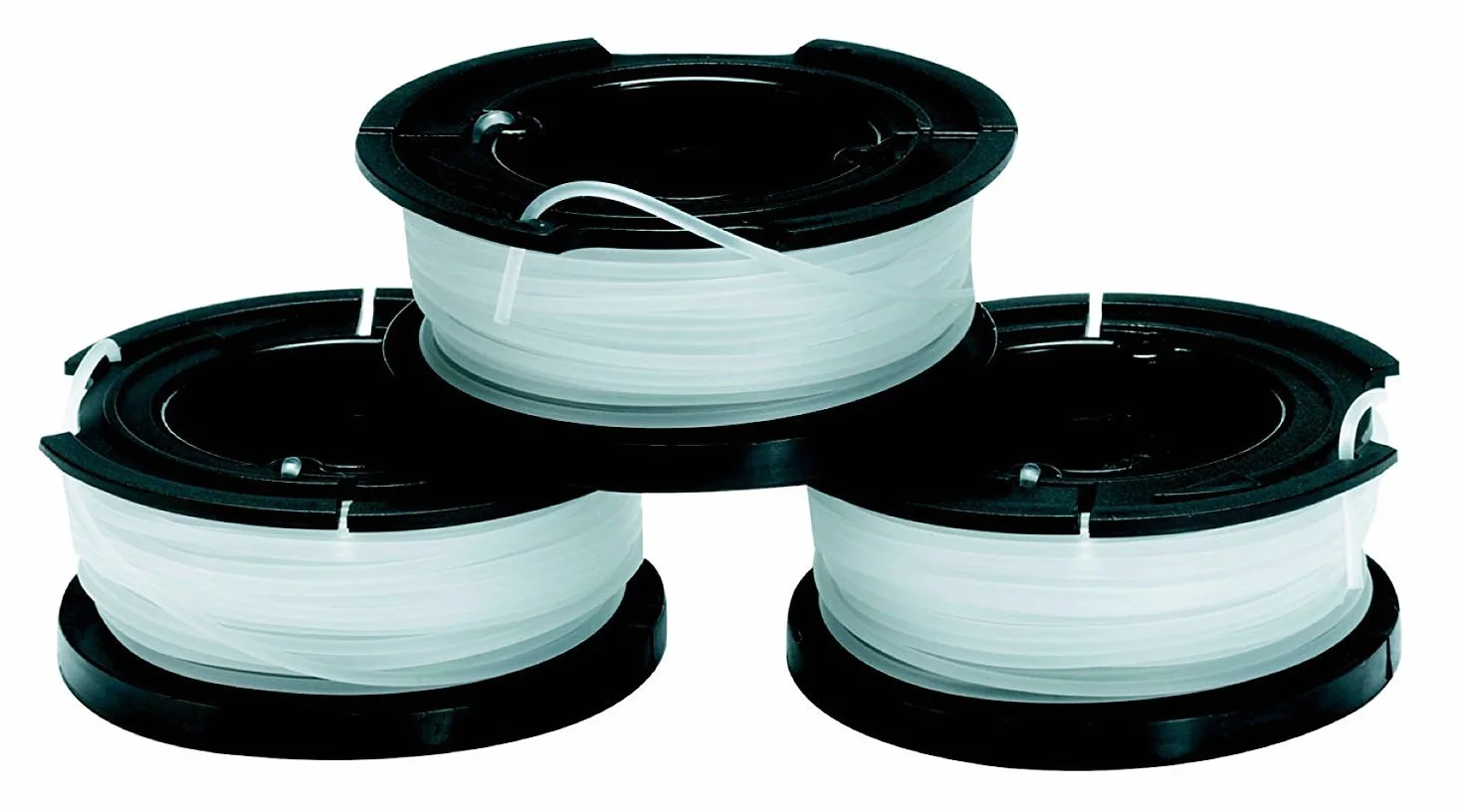 BLACK+DECKER Lot de bobines reflex 3 bobines de 10 mètres de fil, Blanc, 1,5 mm