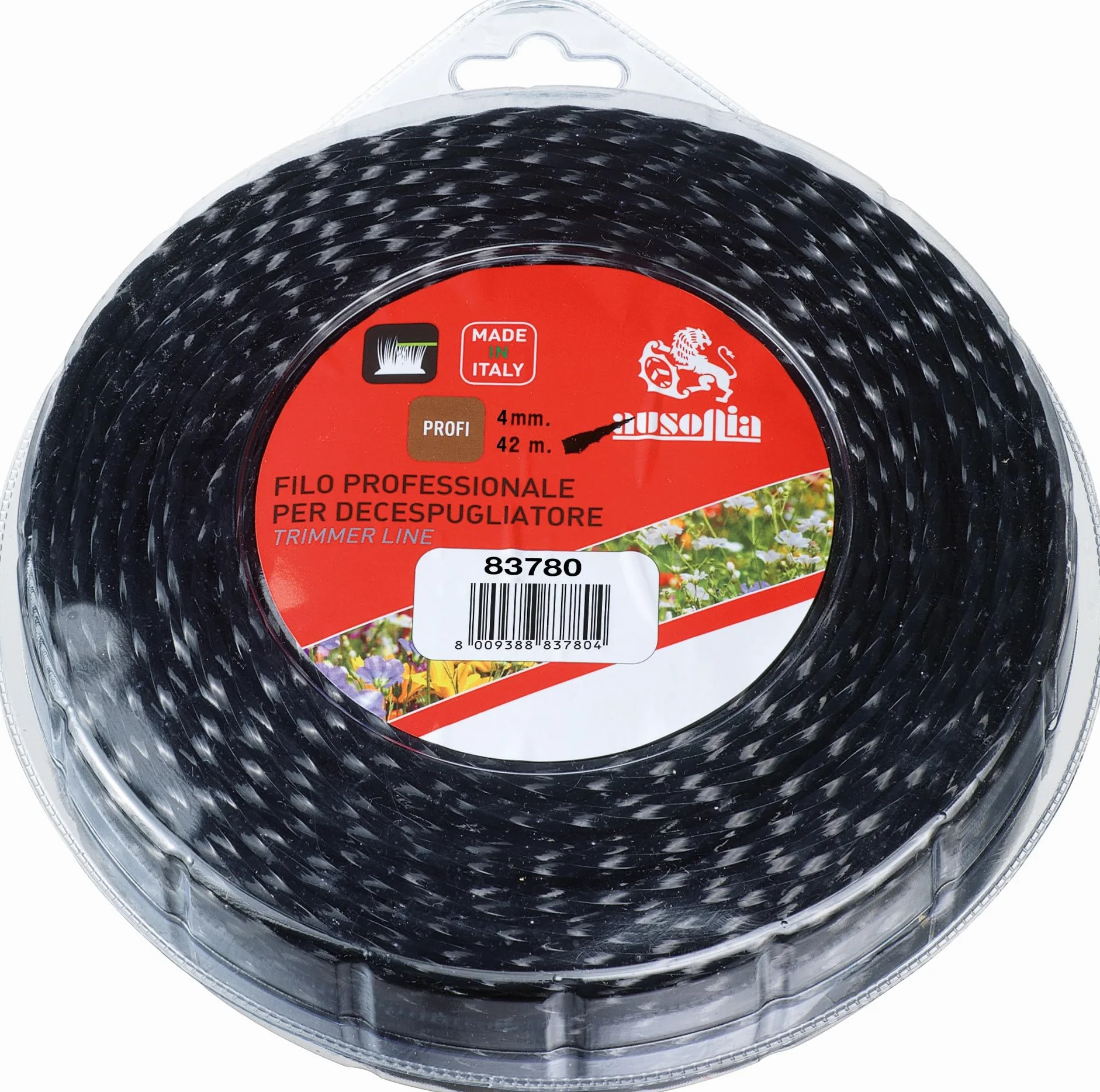 AUSONIA Fil pour Débroussailleuse Professionnelle Vertigo 4,00 mm x 42 mètres