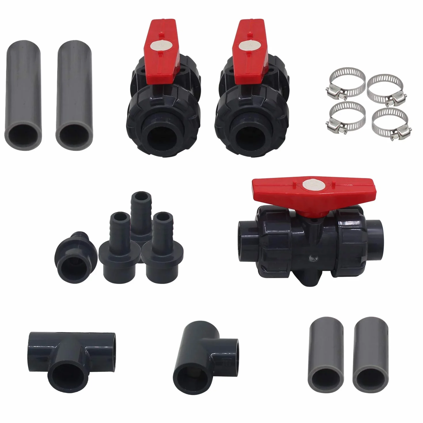 Kit plomberie piscine Bypass dérivation pompe chauffage solaire électrique gaz