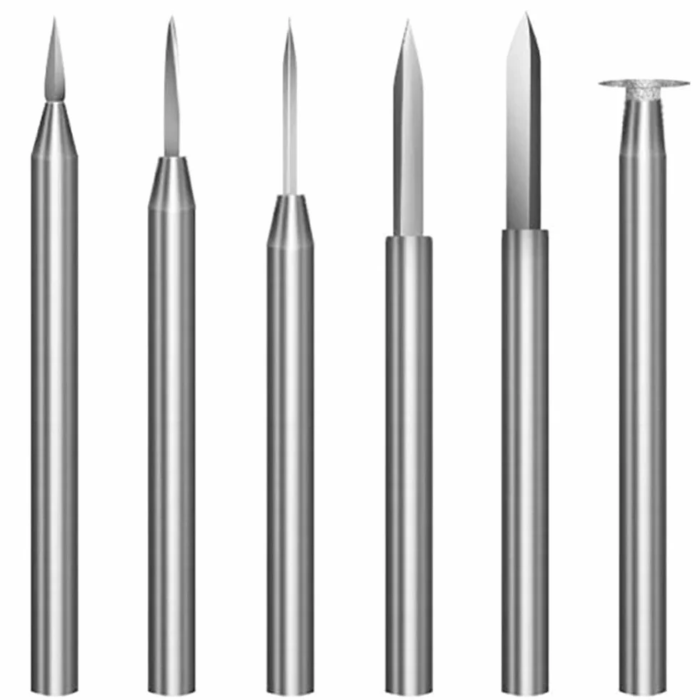 Dremel Lot de 6 forets sculpture sur bois tige 3 mm