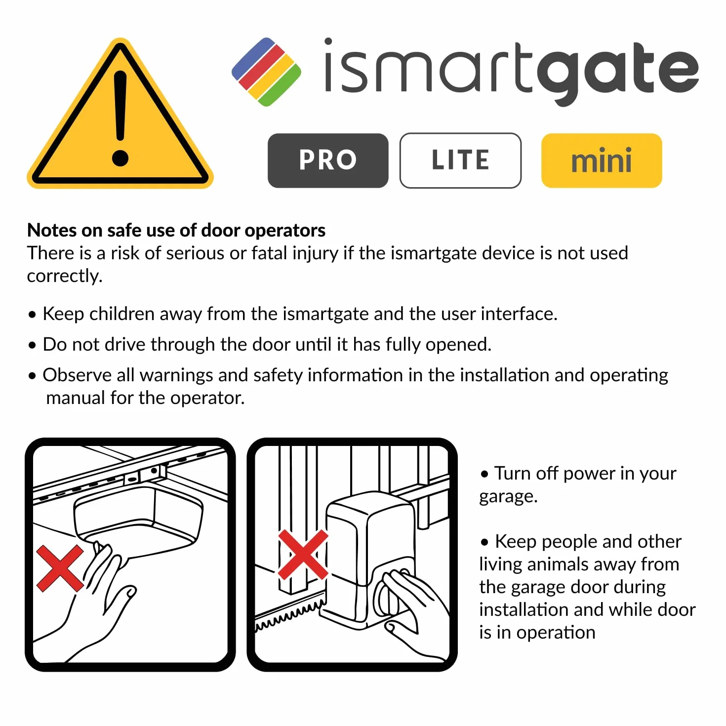 Ouvre-Porte de Garage ismartgate Mini Smart Wi-FI Compatible avec Amazon Alexa, Google Home, Samsung SmartThings et iFTTT.
