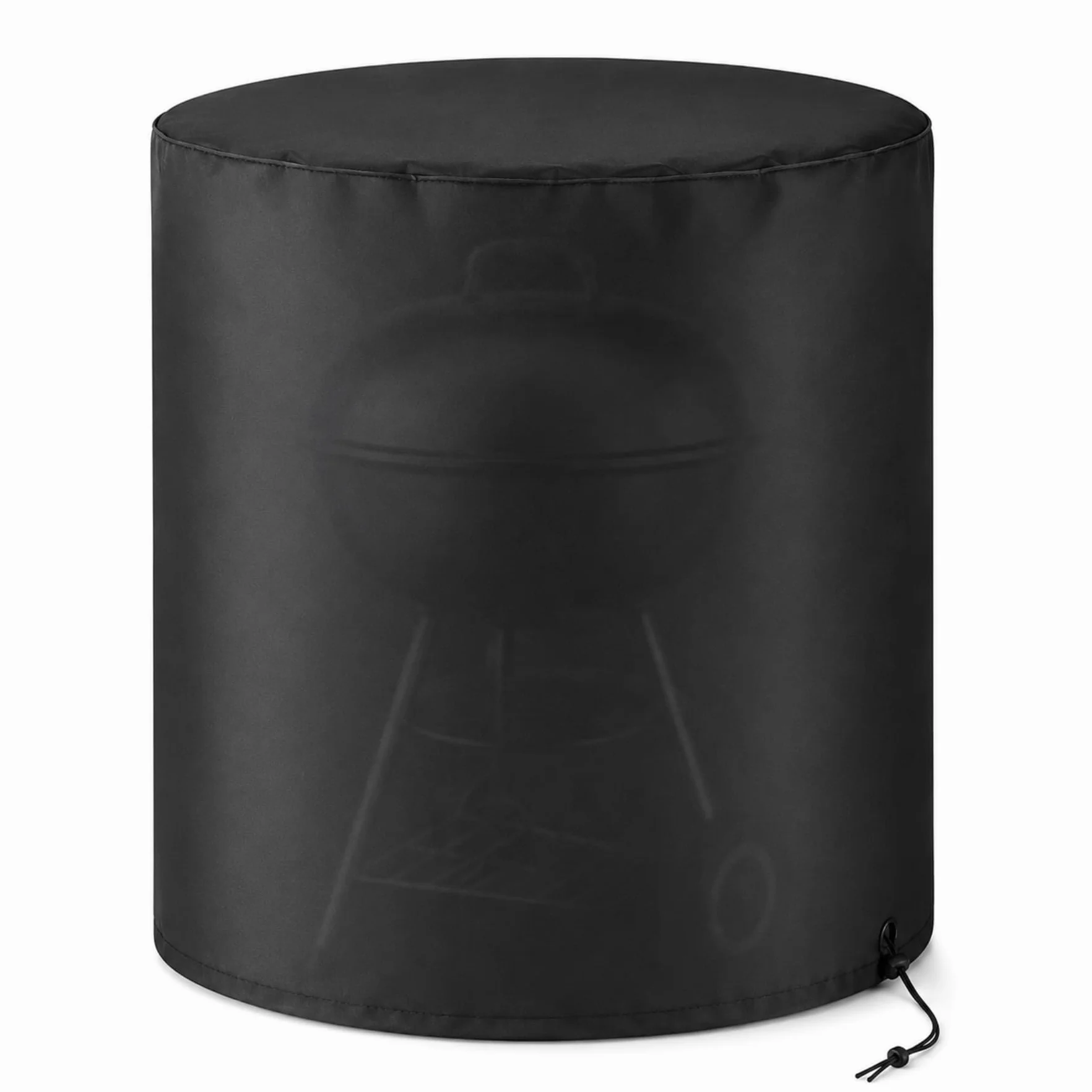 Housse de Barbecue Extérieure Ronde 120x90 cm Noire