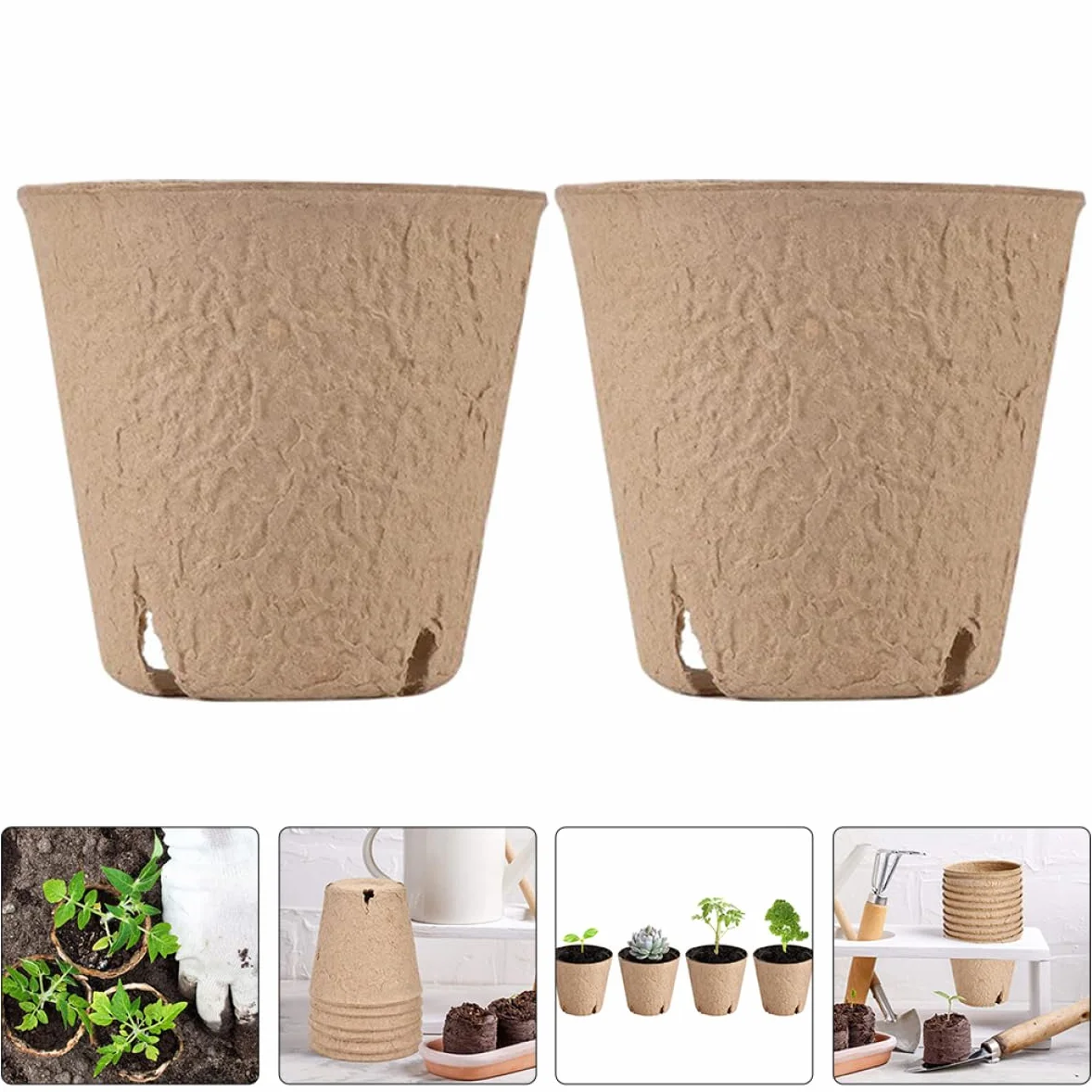 BESPORTBLE 20 pièces Pots De Germination pour Plantes Godets De Jardinage avec Drainage