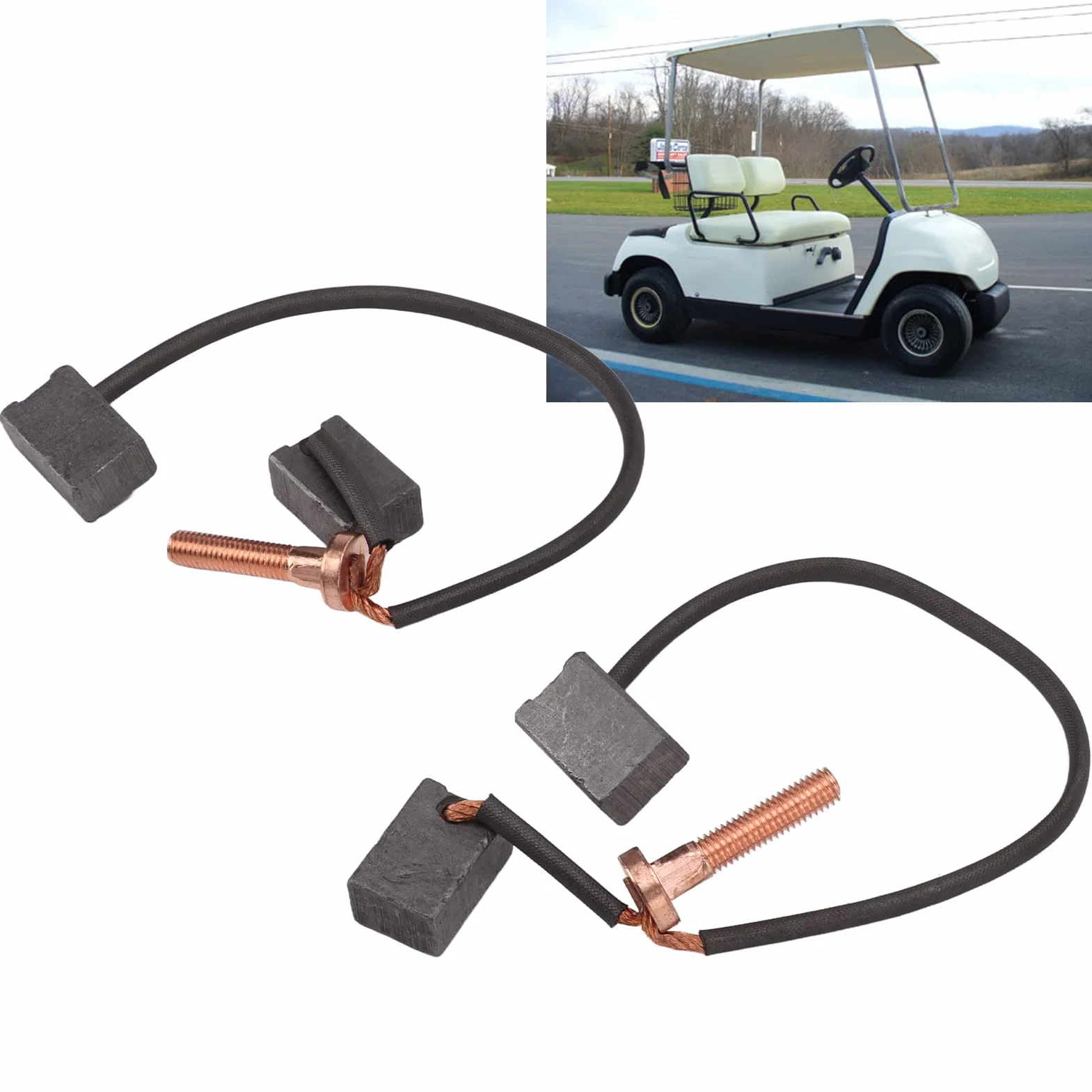 JU2 H1801 20 00 Support de Brosse de Moteur avec Ressorts 2 Pièces de Remplacement pour G16 électrique 1996 2002, G14 électrique 1995 1996, Moteur 2,6 KW DM430 06