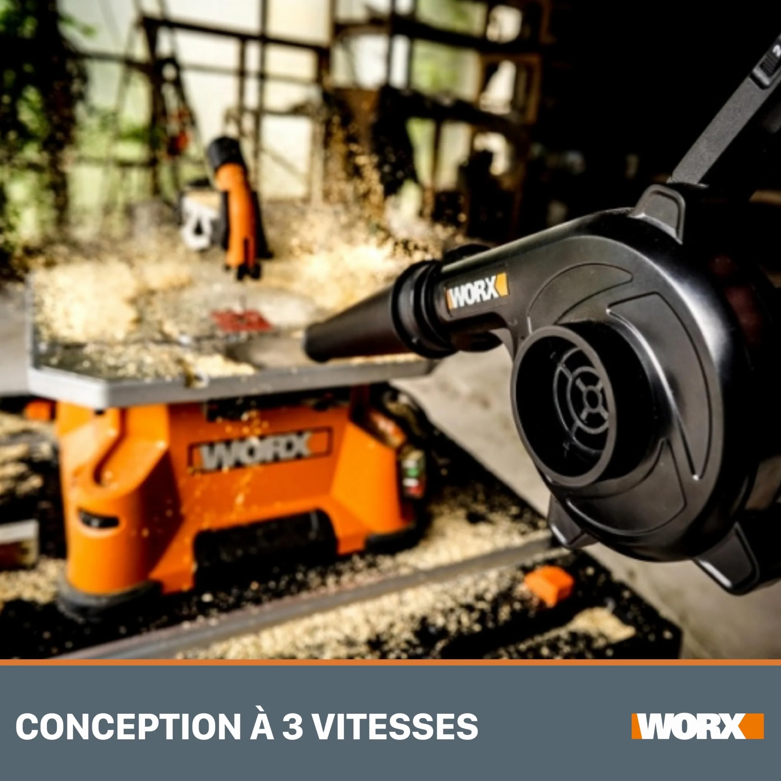 WORX Souffleur sans fil 20V 260km/h WX094.9