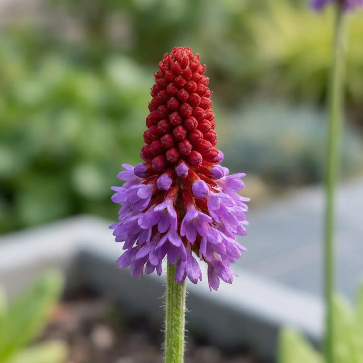 Bloomique Lot de 6 Primula Vialii Primevère Orchidée Vivace Hauteur 10-20 cm Pot 9 cm