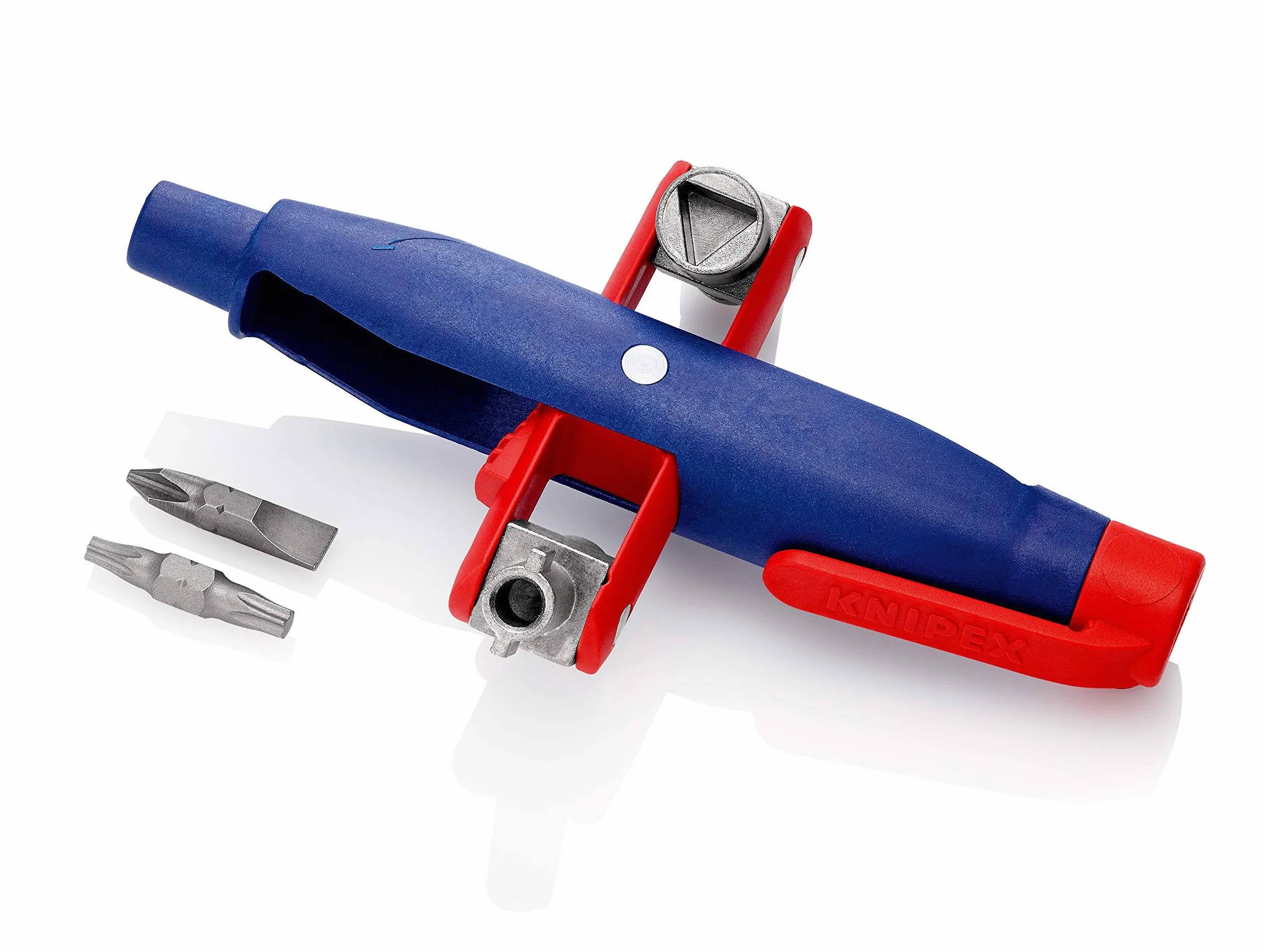 Knipex Clé pour armoires de commande, forme stylo pour toutes les armoires et systèmes de fermeture standard 145 mm, 00 11 07