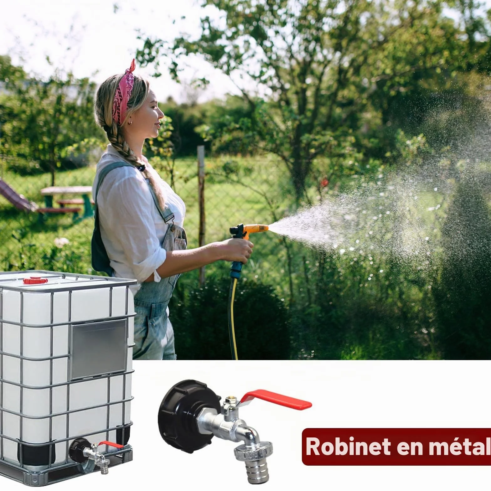 Robinet Cuve 1000L S60X6 IBC Raccord Adaptateur