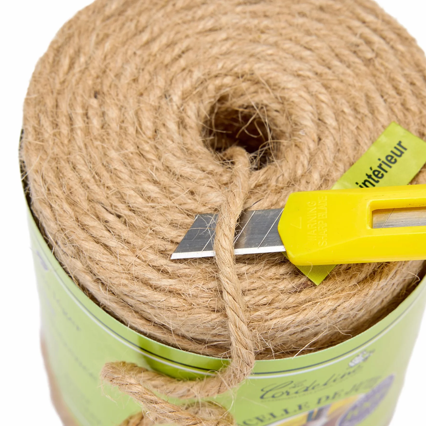 La Cordeline Ficelle de Jute 3mm 100 Mètres, Corde 100% Naturelle en Bobine pour Jardinage et Décoration, Brun