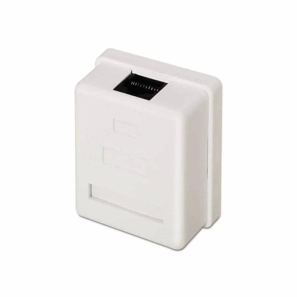 aisens A139 – 0301 – ROSETA de superficie RJ45, Blanc