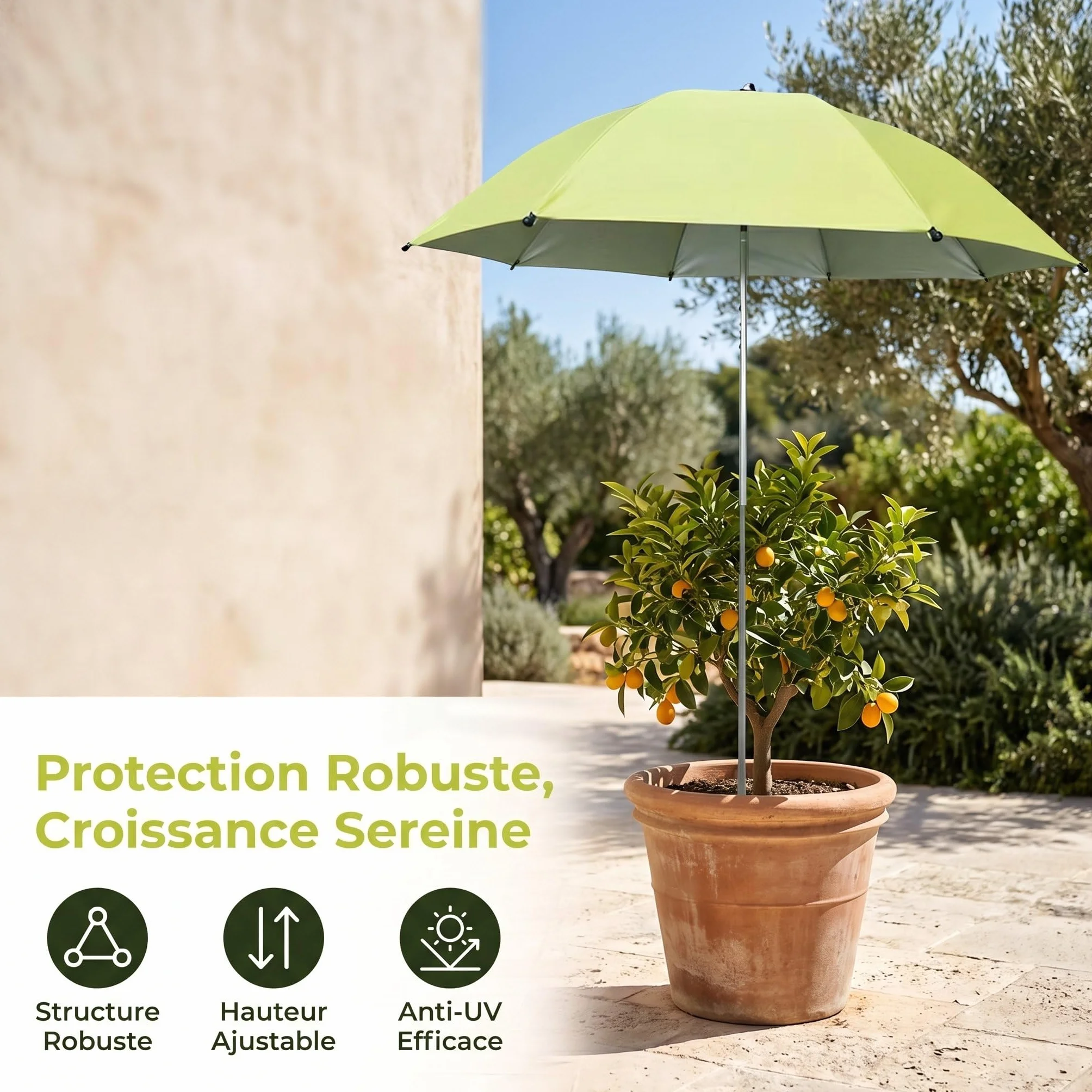 F Fityle Parasol de Protection des Plantes, Housse UV pour Plantes en Pot, Couvercle Soleil pour Jardin Patio