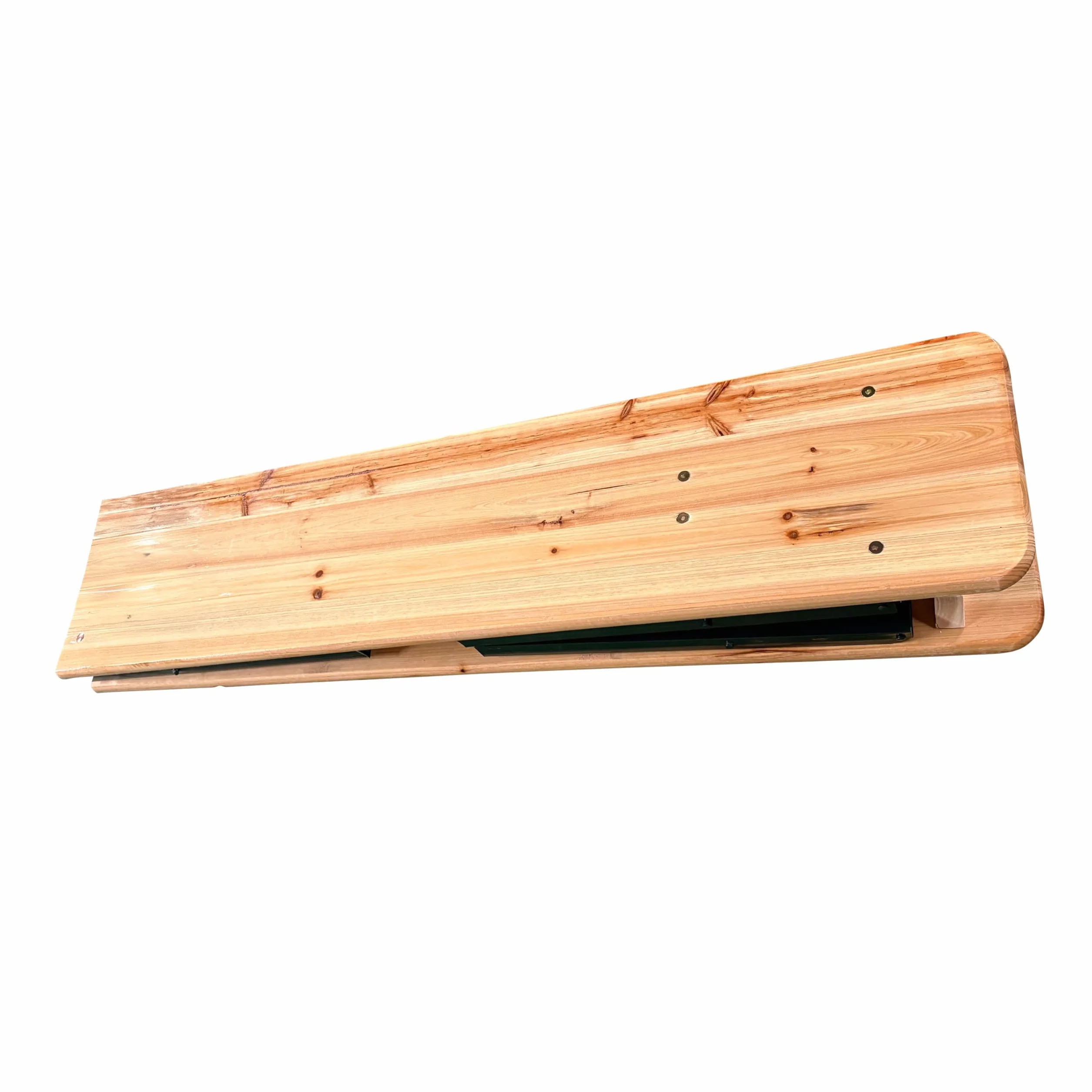 AXI Toon Ensemble de Table et Bancs de Brasserie Acier Bois Pliant 220x60x76 cm