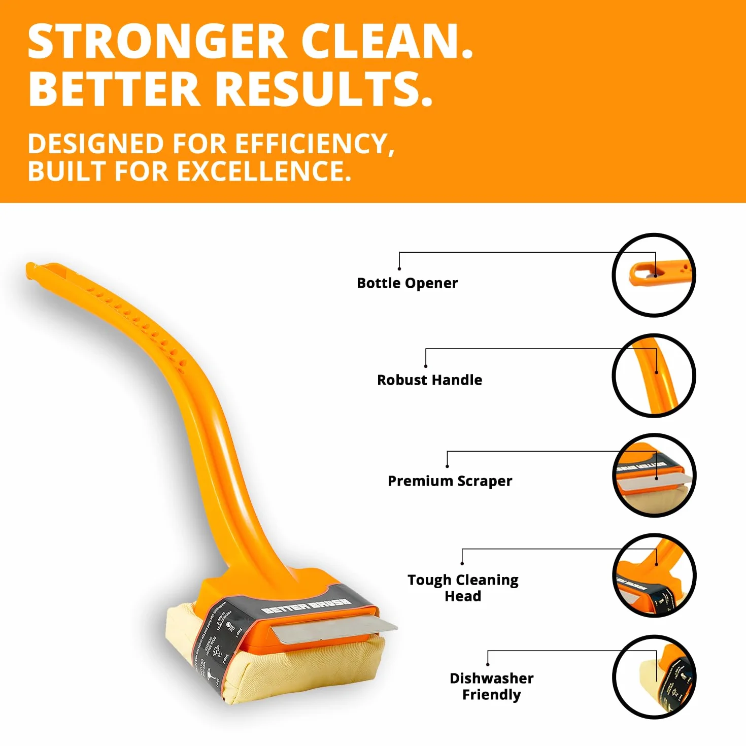 Grill Rescue Tête de Nettoyage Remplaçable pour Barbecue sans Poils pour Grilles Acier Inoxydable Fonte Fibre Aramid Lave-Vaisselle