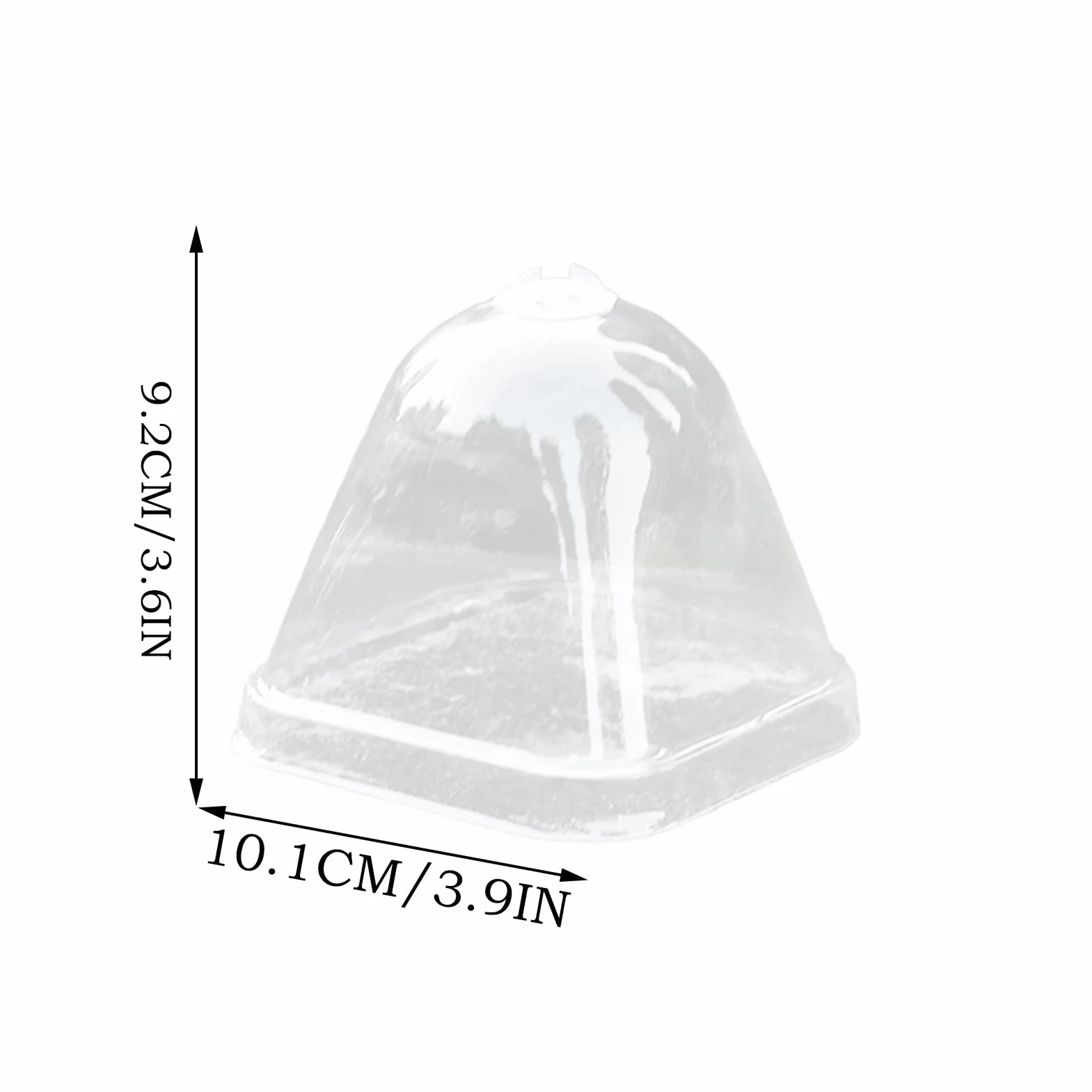 Cloche Végétale Transparente 10x Couvercle d'Isolation Thermique Mini Serre de Protection