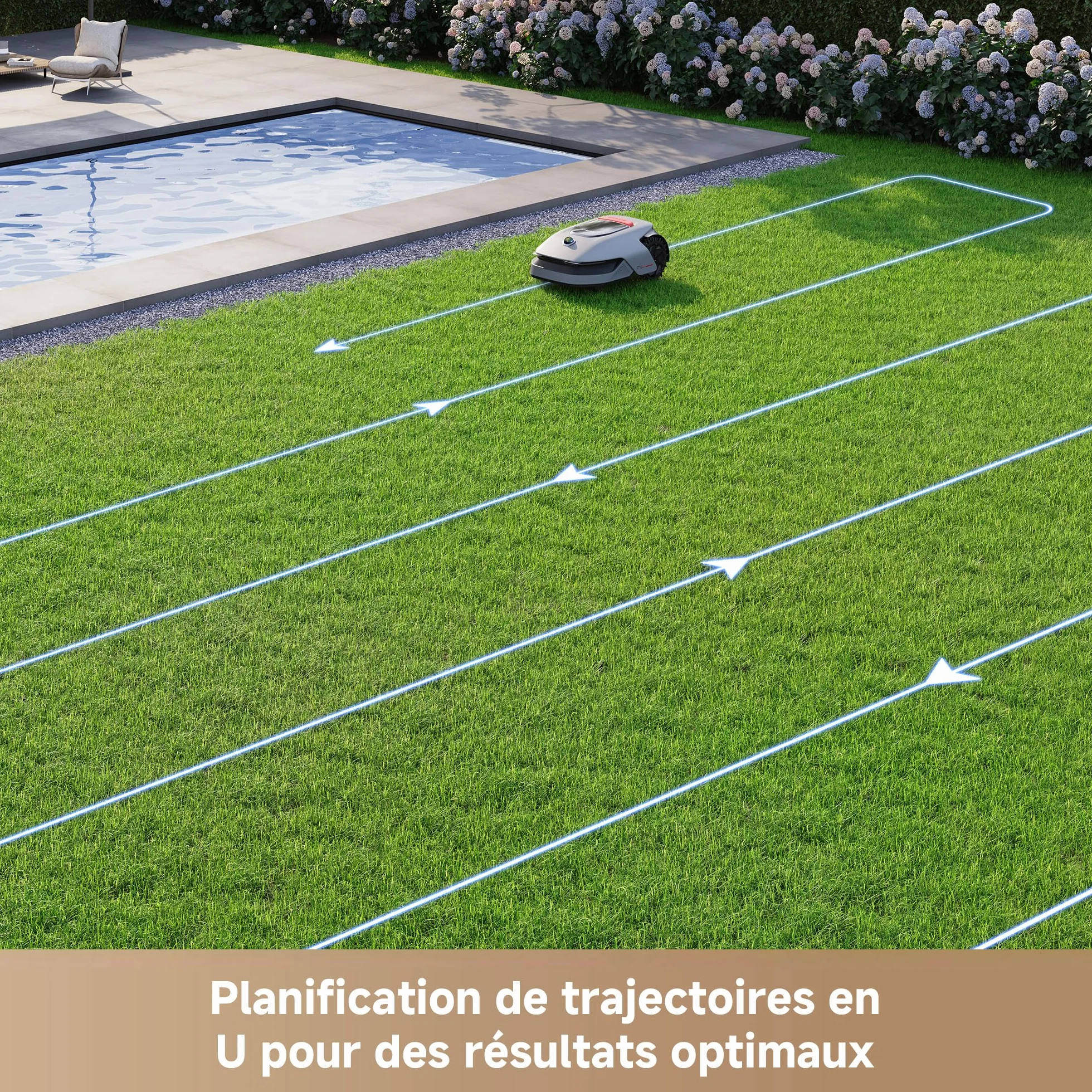DREAME A1 Pro Robot Tondeuse sans Fil 360° 3D LiDAR 2000 m² Contrôle App