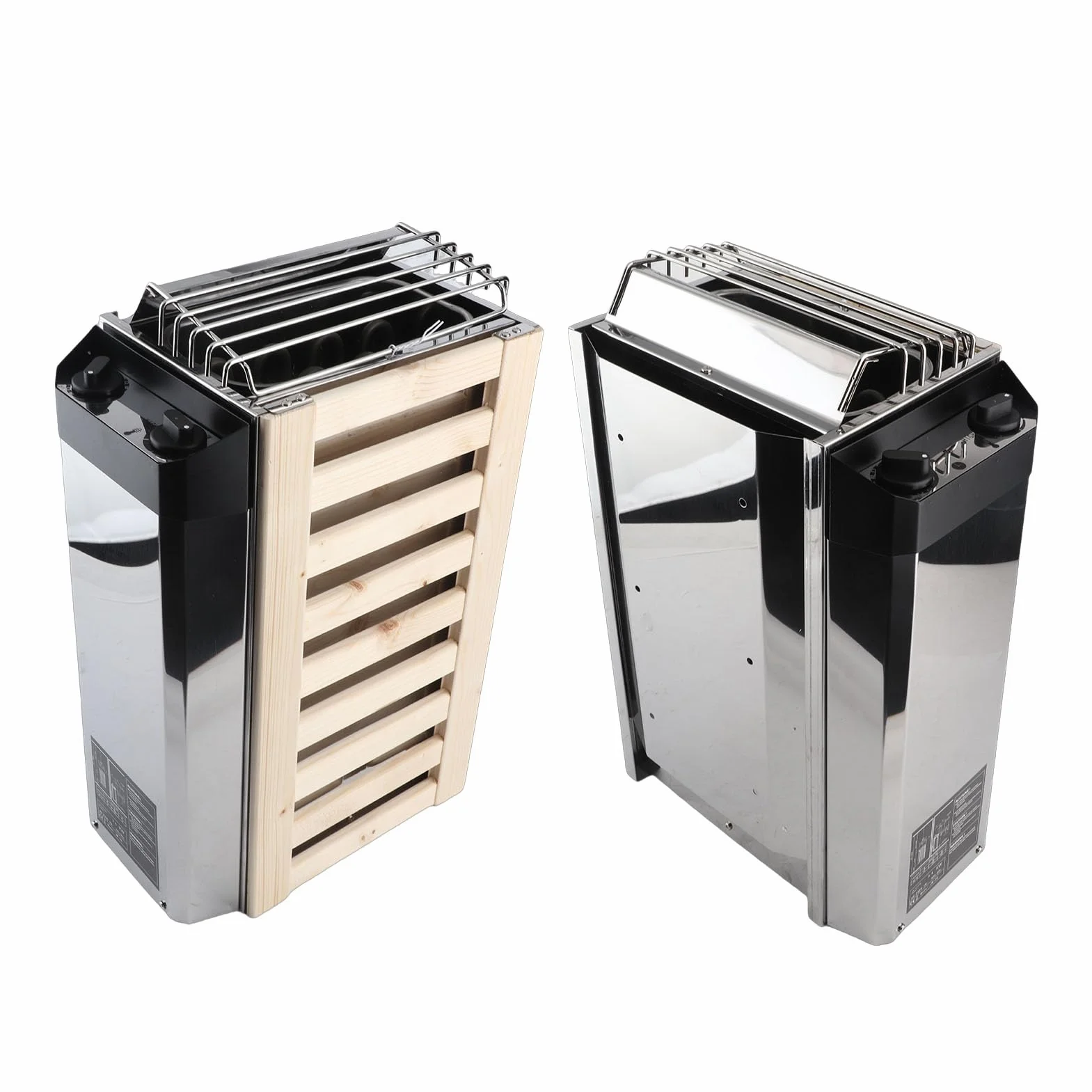 Poêle de Sauna, Poêle de Sauna électrique en Acier Inoxydable Réglable à Température de Contrôle Interne de 3,6 KW, Poêle de Chauffage de Sauna Humide et Sec pour la Maison,