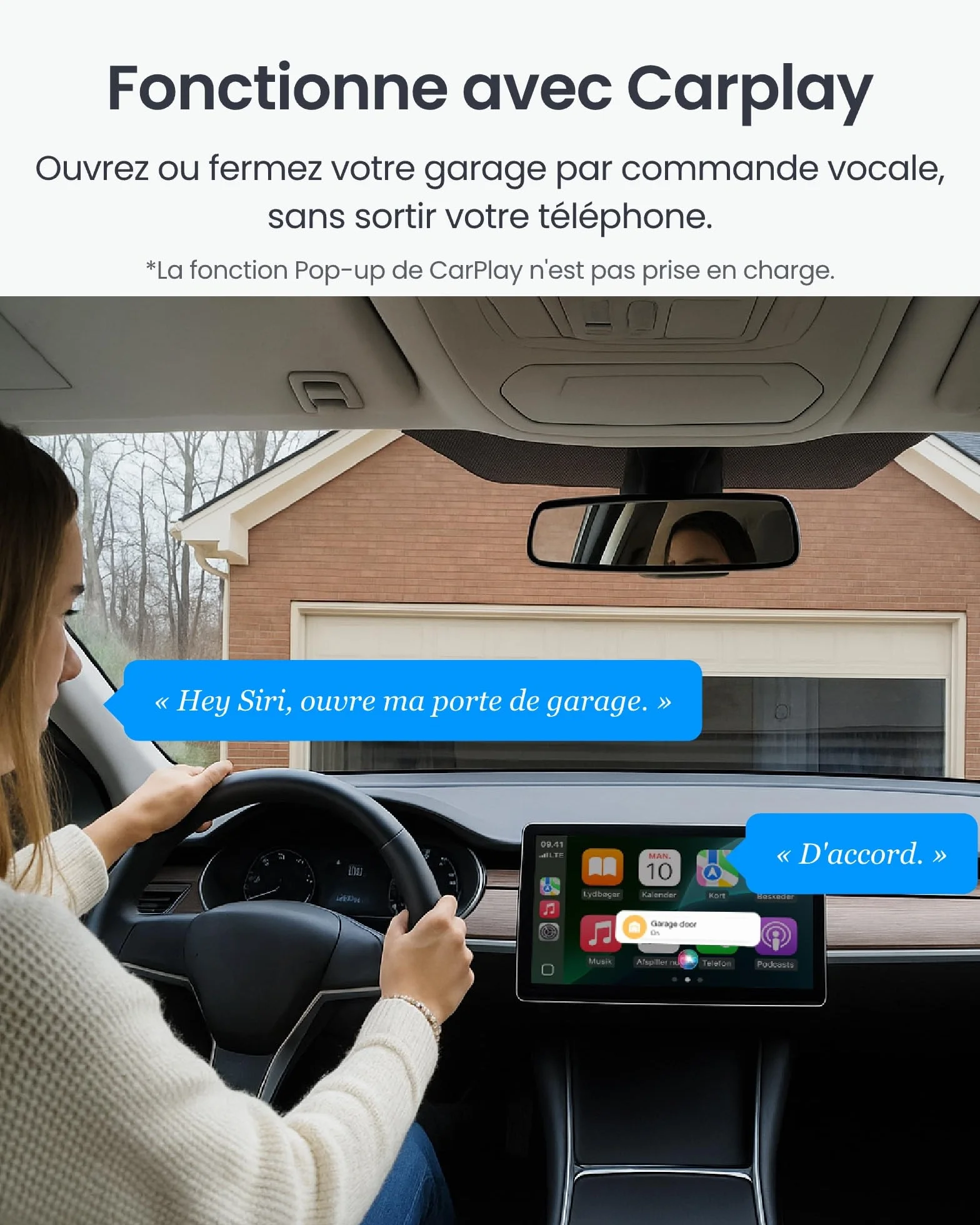 SwitchBot Smart Wi-Fi Ouvre-porte de garage certifié Matter, contrôle par application, Alexa/Google/Siri/IFTTT/SmartThings pris en charge, plusieurs modes de notification, aucun hub nécessaire
