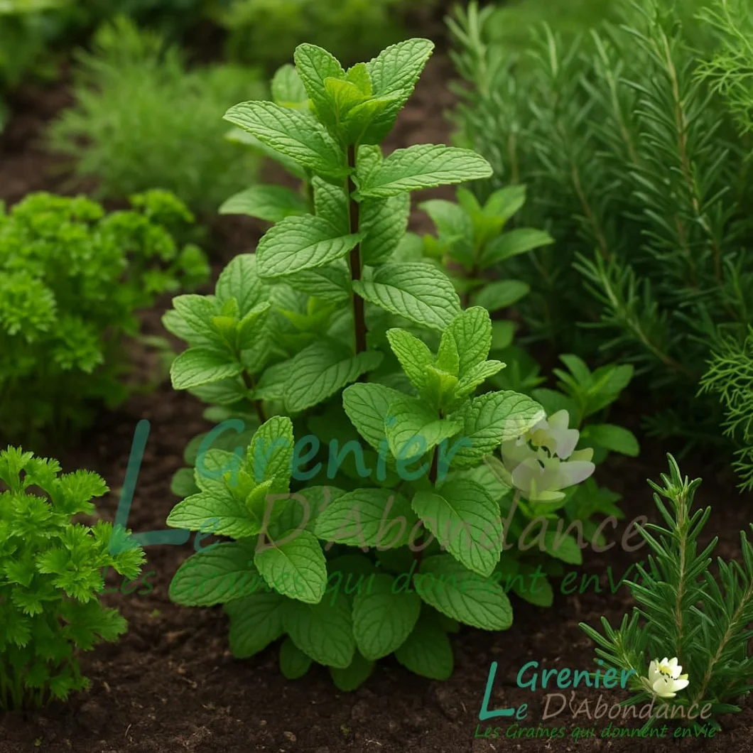 Menthe Verte - Mentha viridis - Graines Aromatiques à semer - Le Grenier d'Abondance